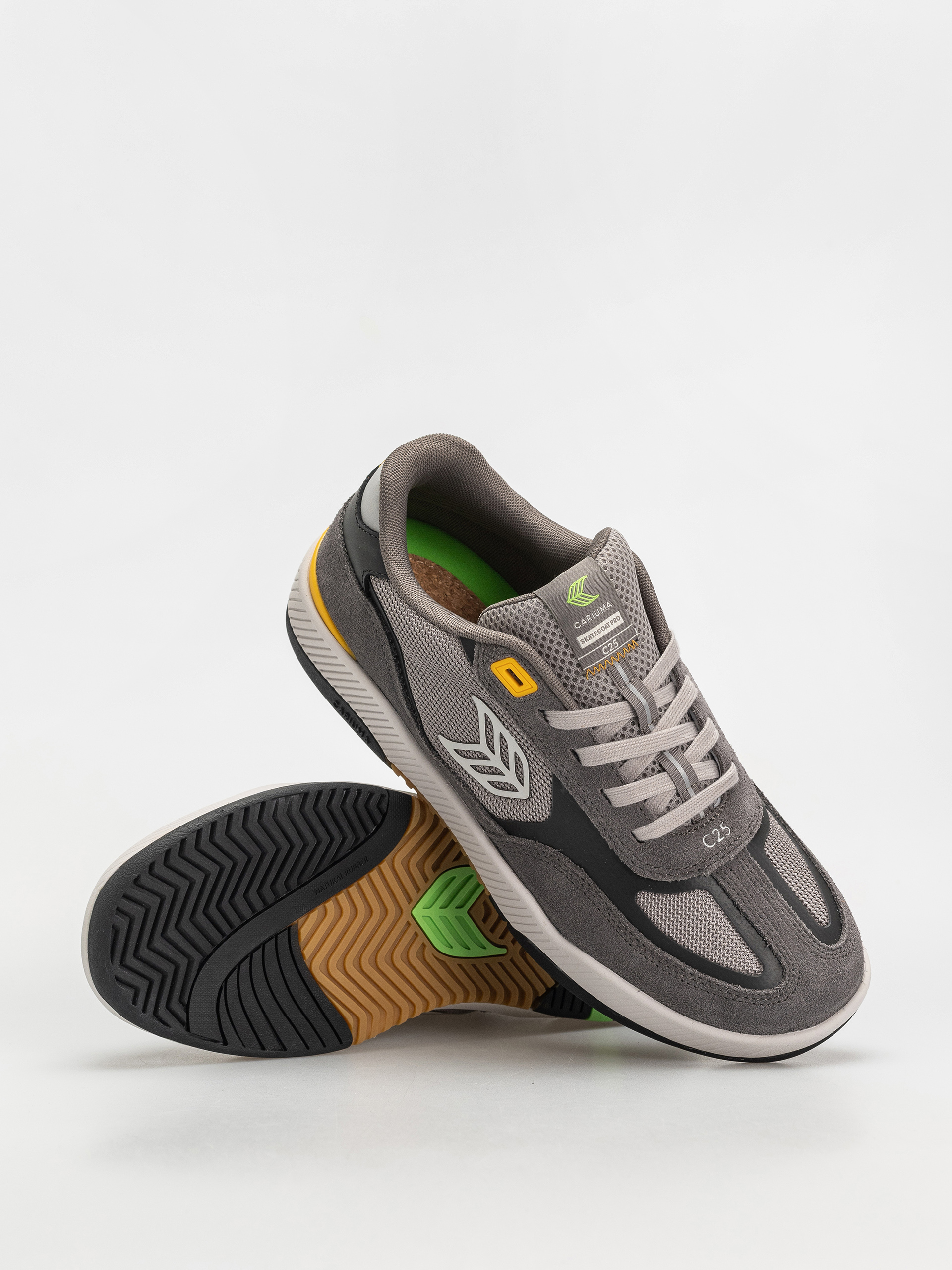 Обувки Cariuma Skategoat C25 Pro (charcoal grey suede light grey mesh ice logo yellow)