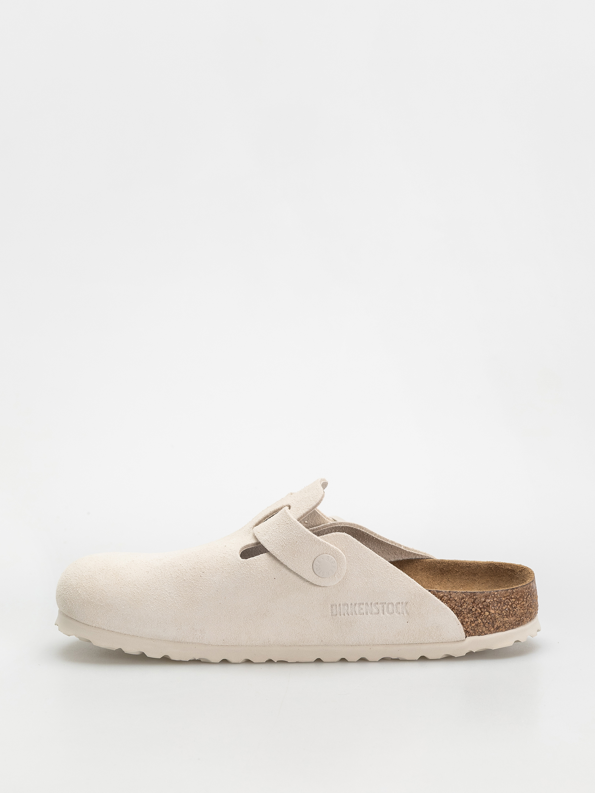 Чехли Birkenstock Boston Suede Leather Narrow Wmn (antique white)