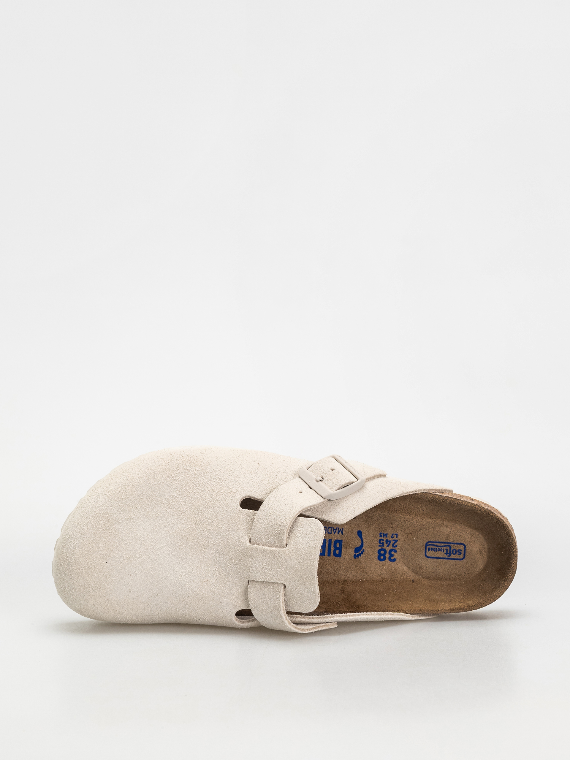 Чехли Birkenstock Boston Suede Leather Narrow Wmn (antique white)