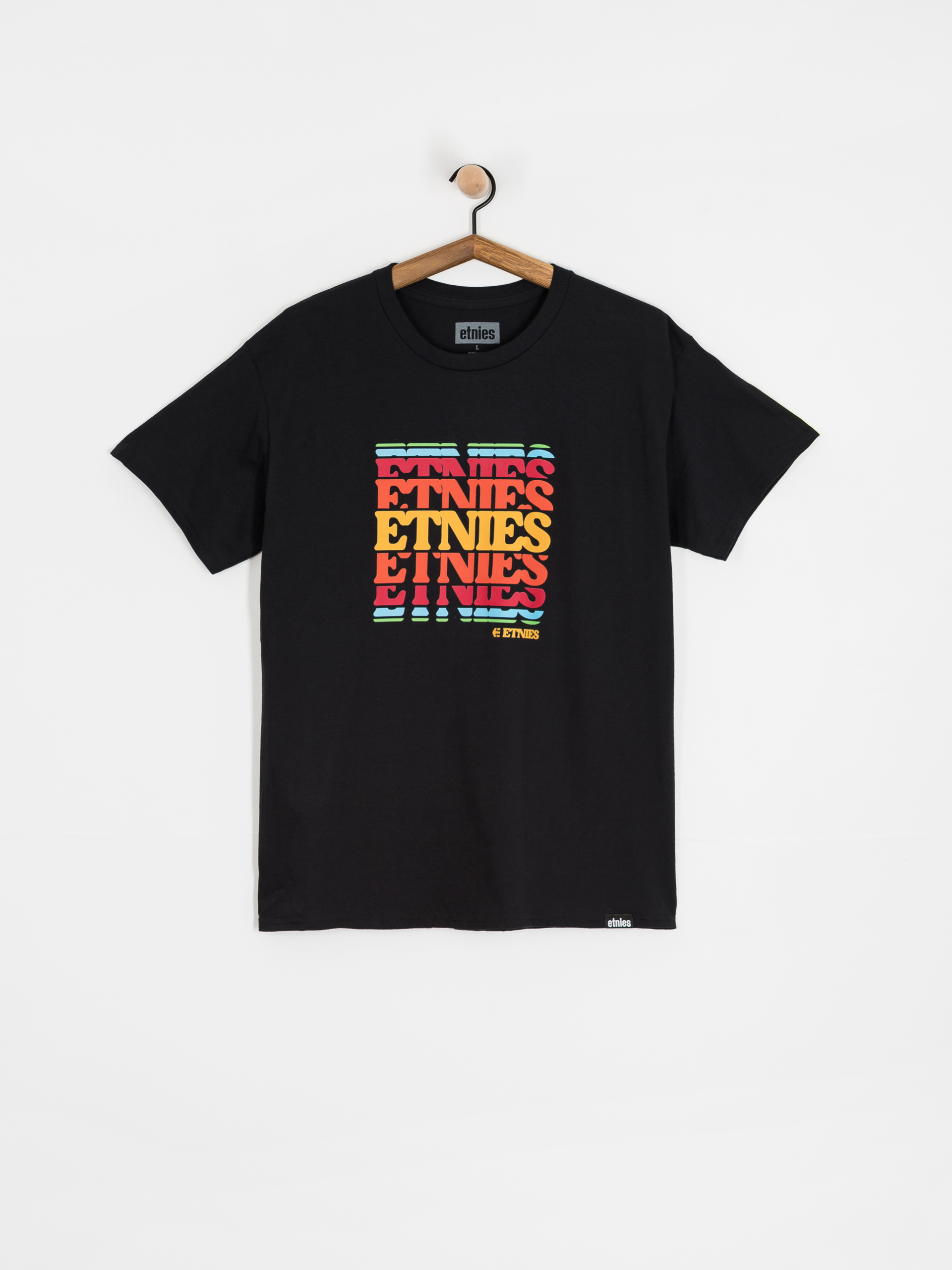 Тениска Etnies Stack Retro (black)