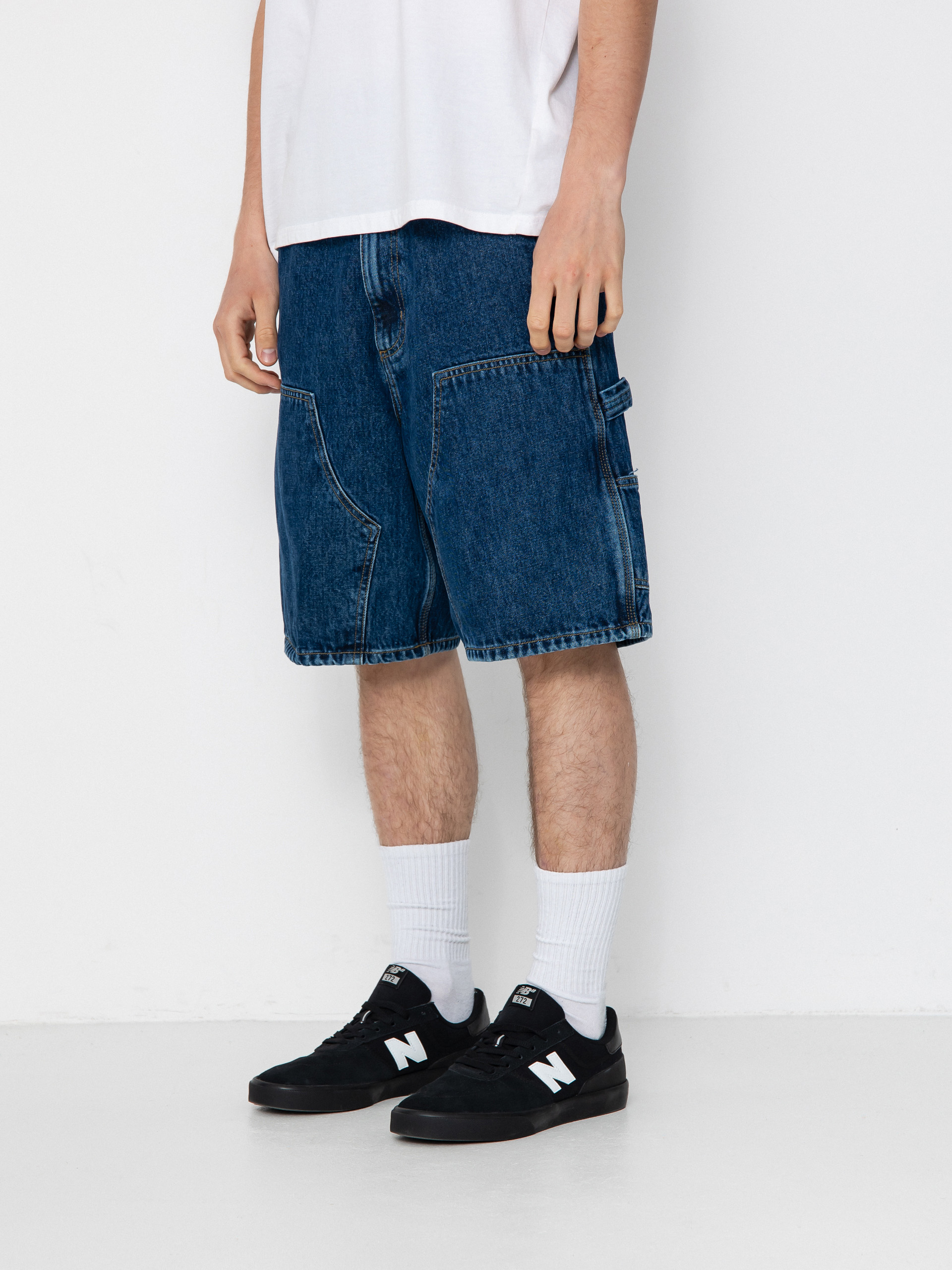 Къси панталони Carhartt WIP Double Knee (blue)