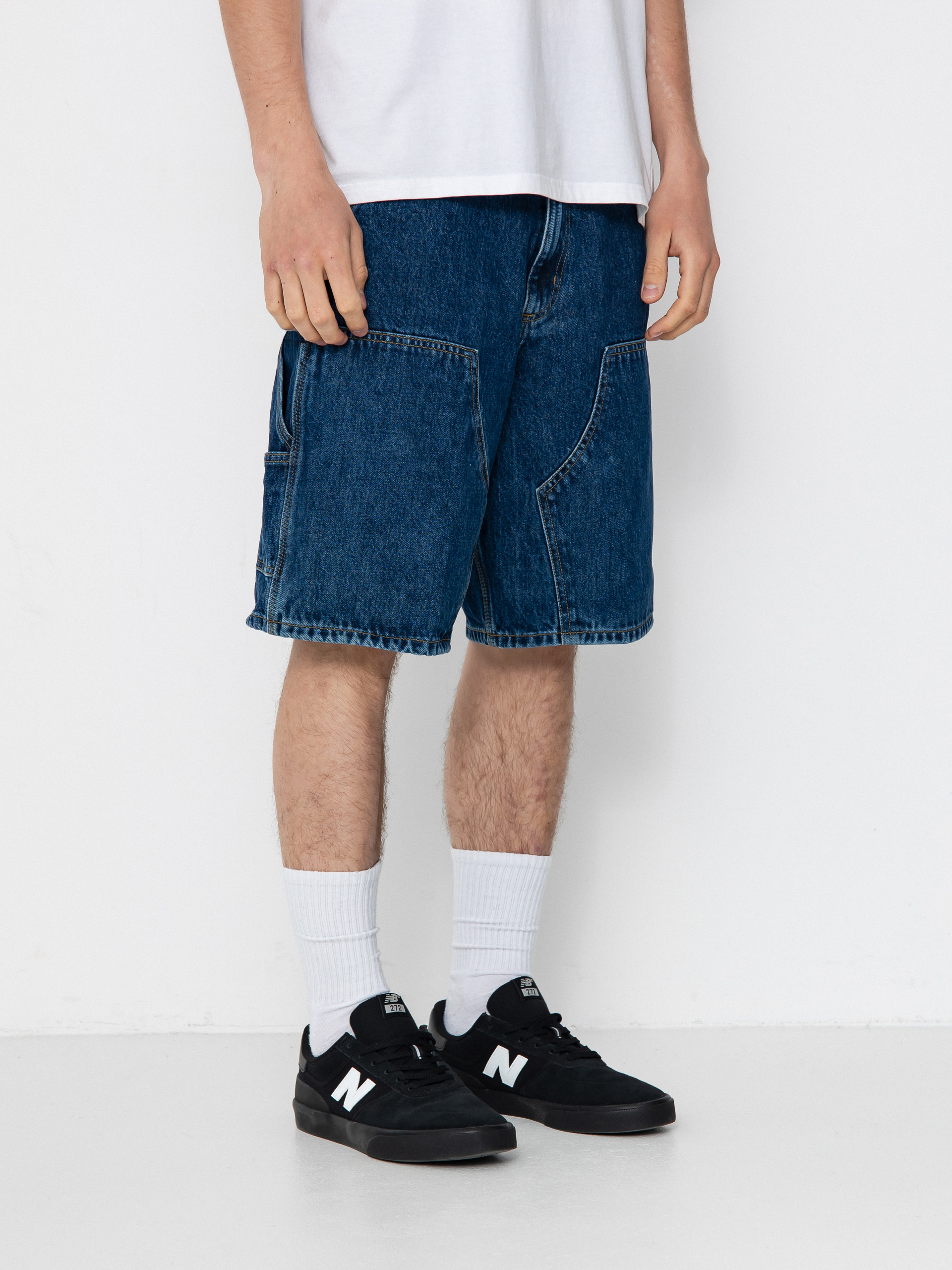 Къси панталони Carhartt WIP Double Knee (blue)