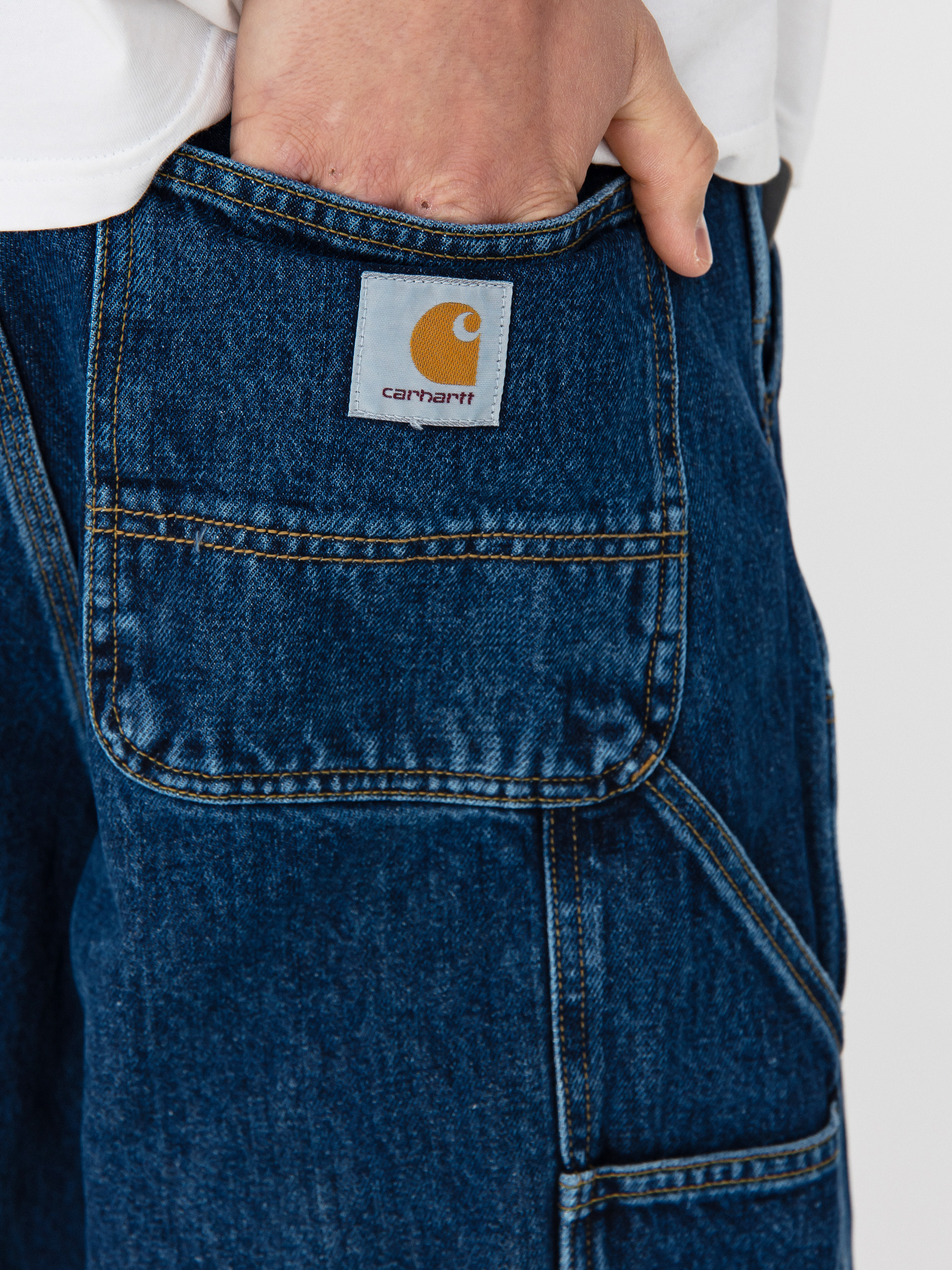Къси панталони Carhartt WIP Double Knee (blue)