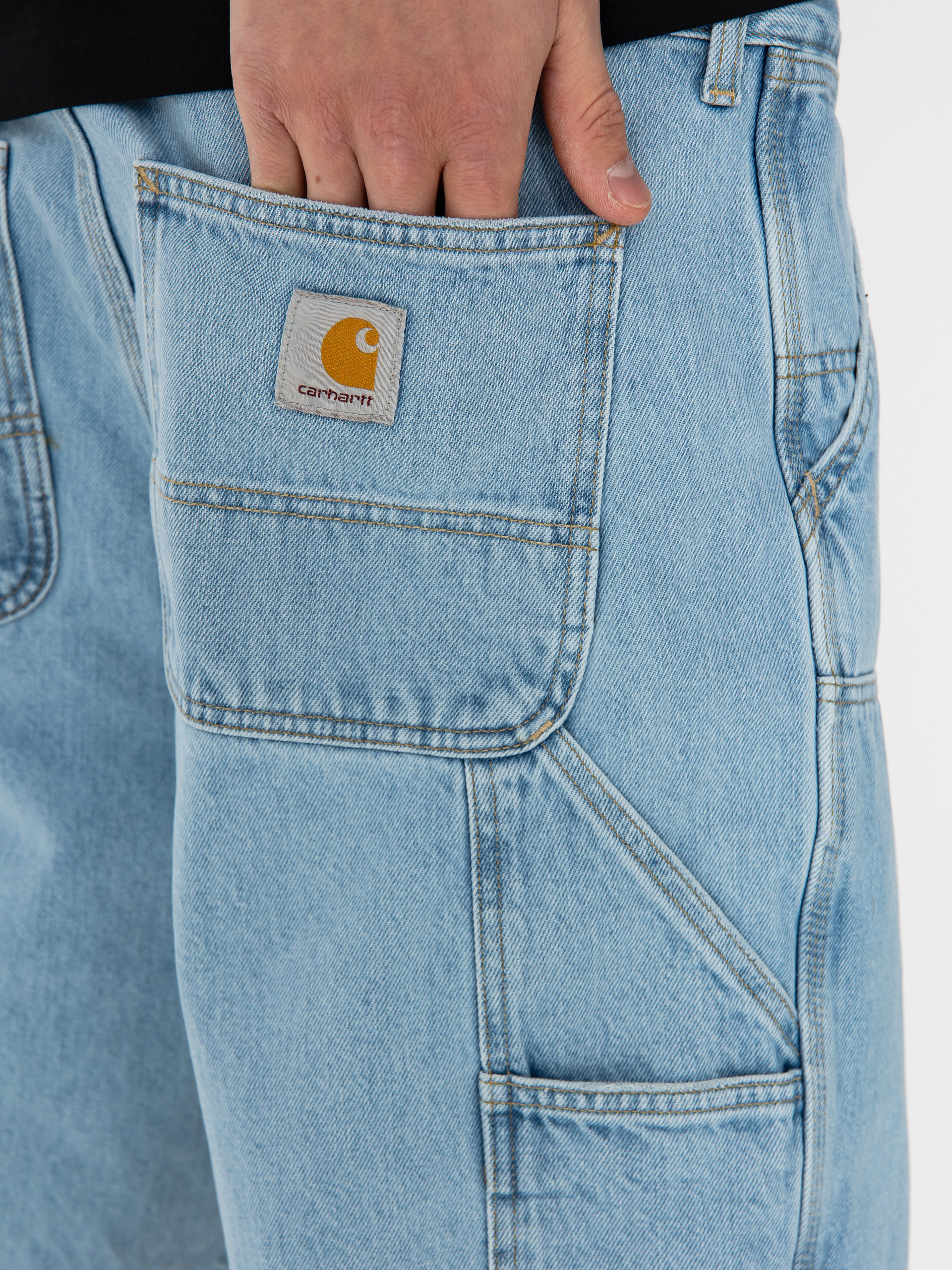 Къси панталони Carhartt WIP Double Knee (blue)