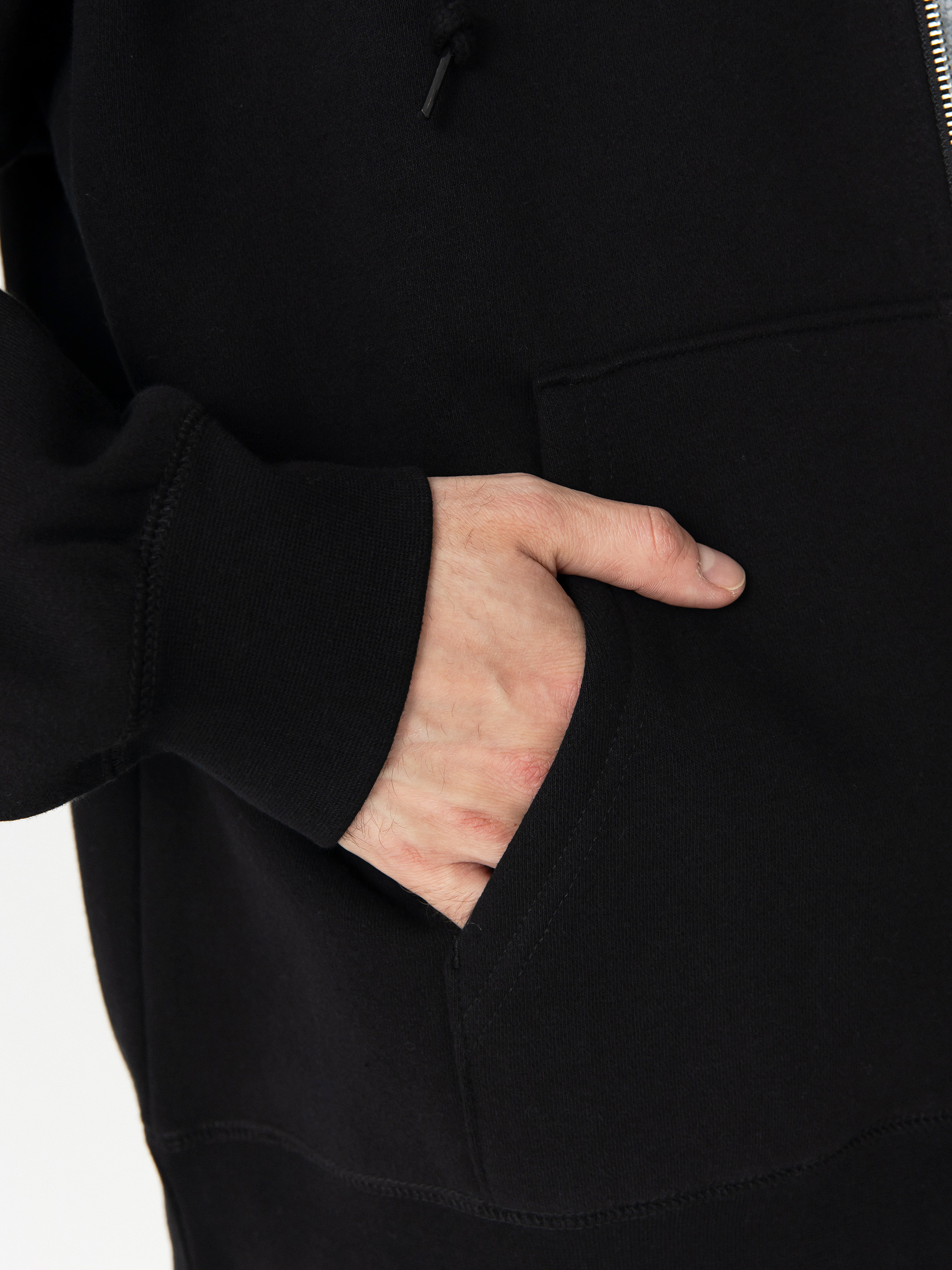 Суитшърт с качулка OBEY Established Works Bold ZHD (black)