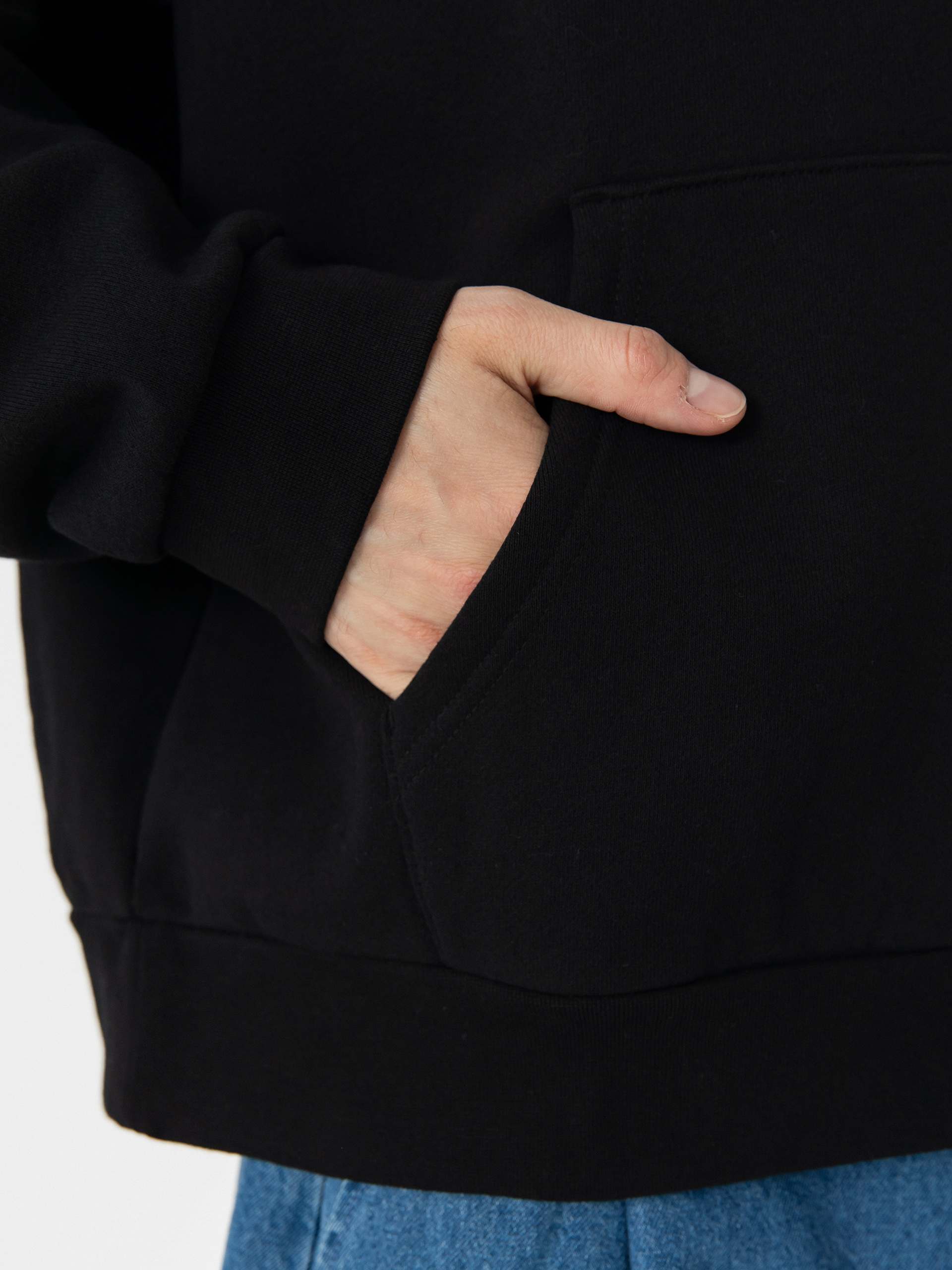 Суитшърт с качулка OBEY Bold Icon Extra Heavy HD (black)