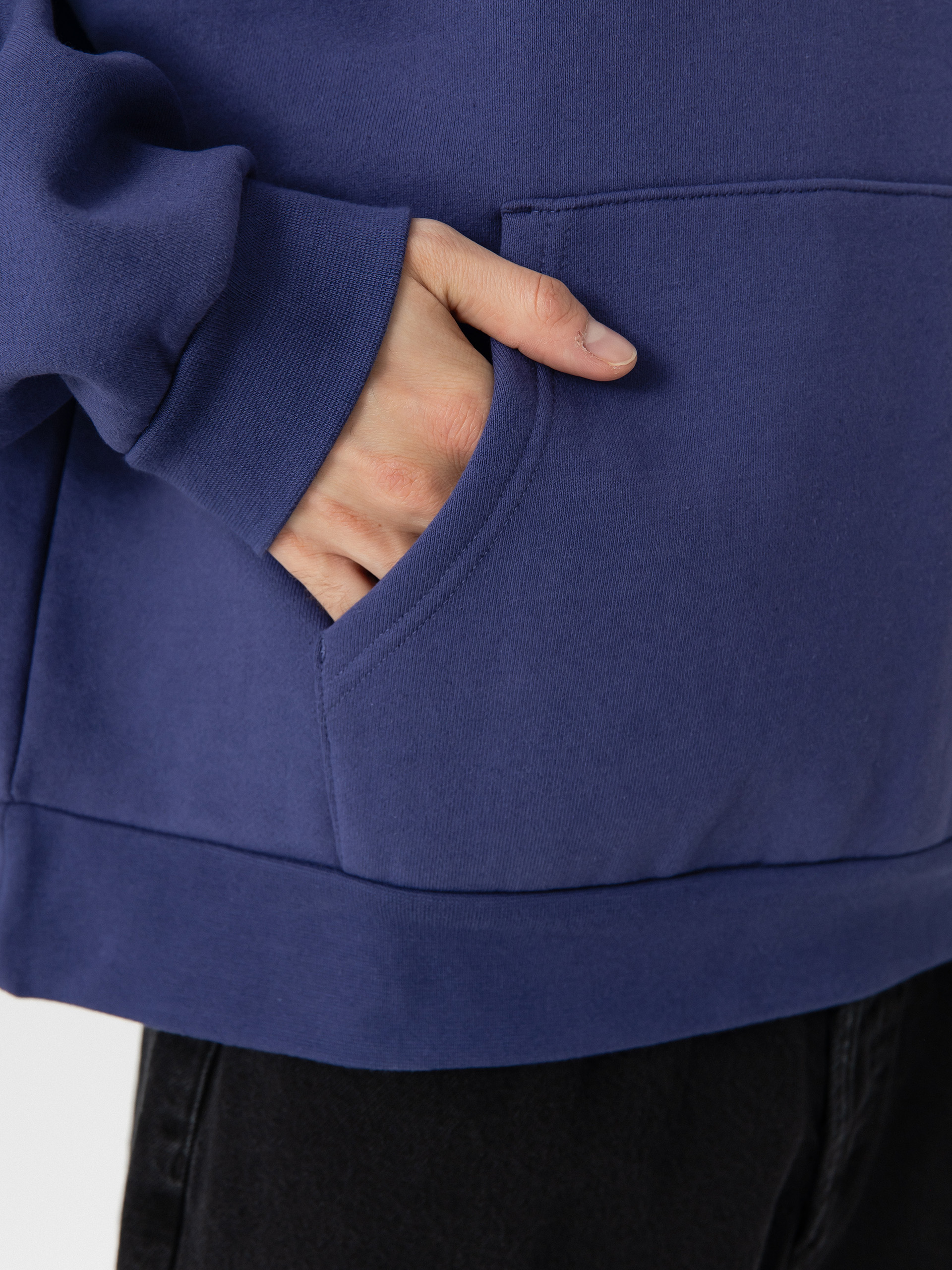 Суитшърт с качулка OBEY Bold Icon Extra Heavy HD (skipper blue)