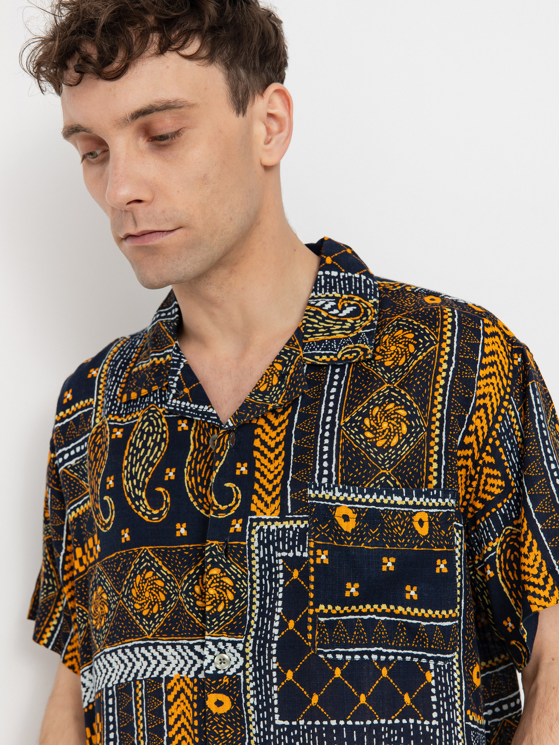 Риза OBEY Archie (navy multi)