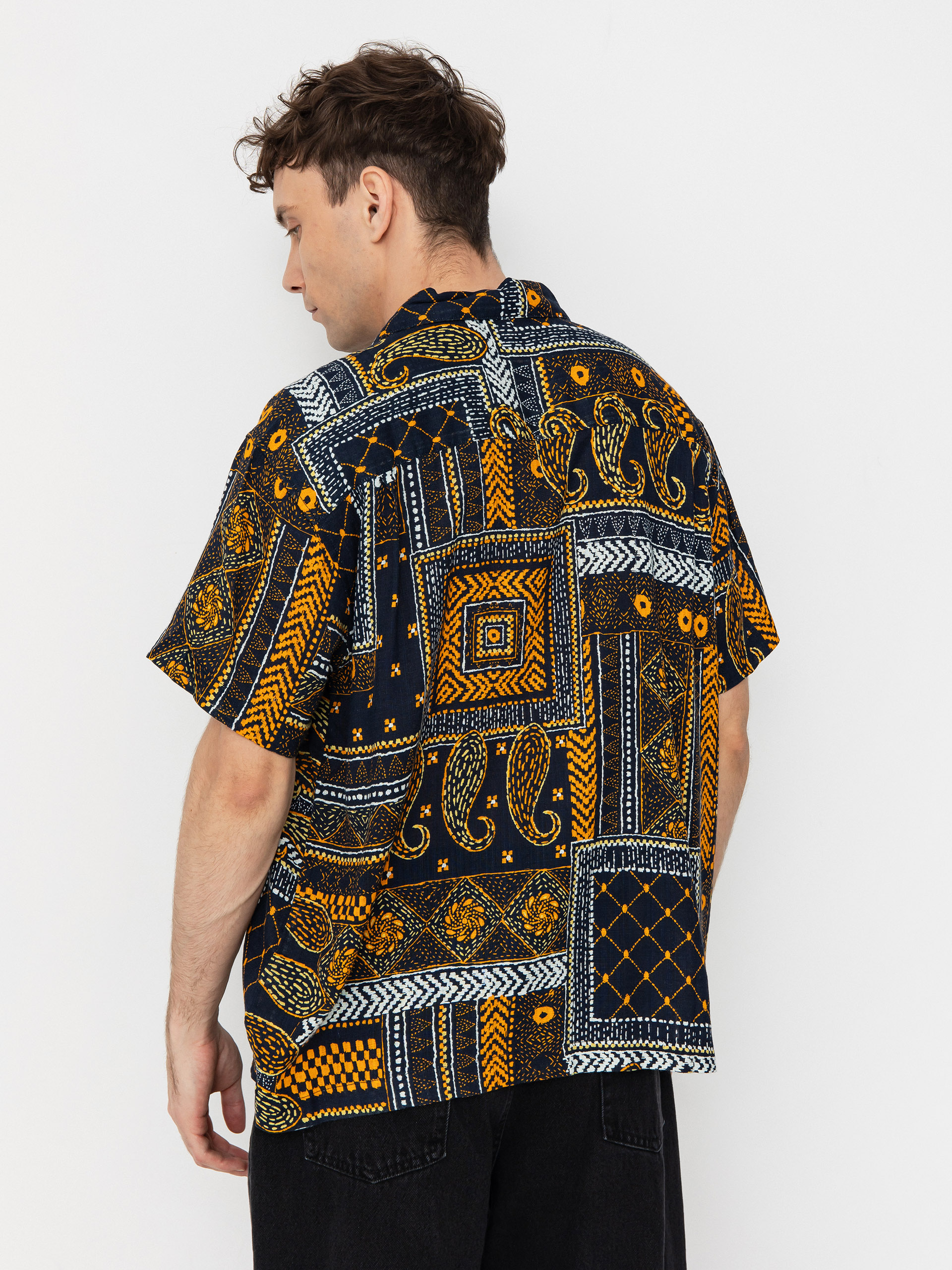 Риза OBEY Archie (navy multi)