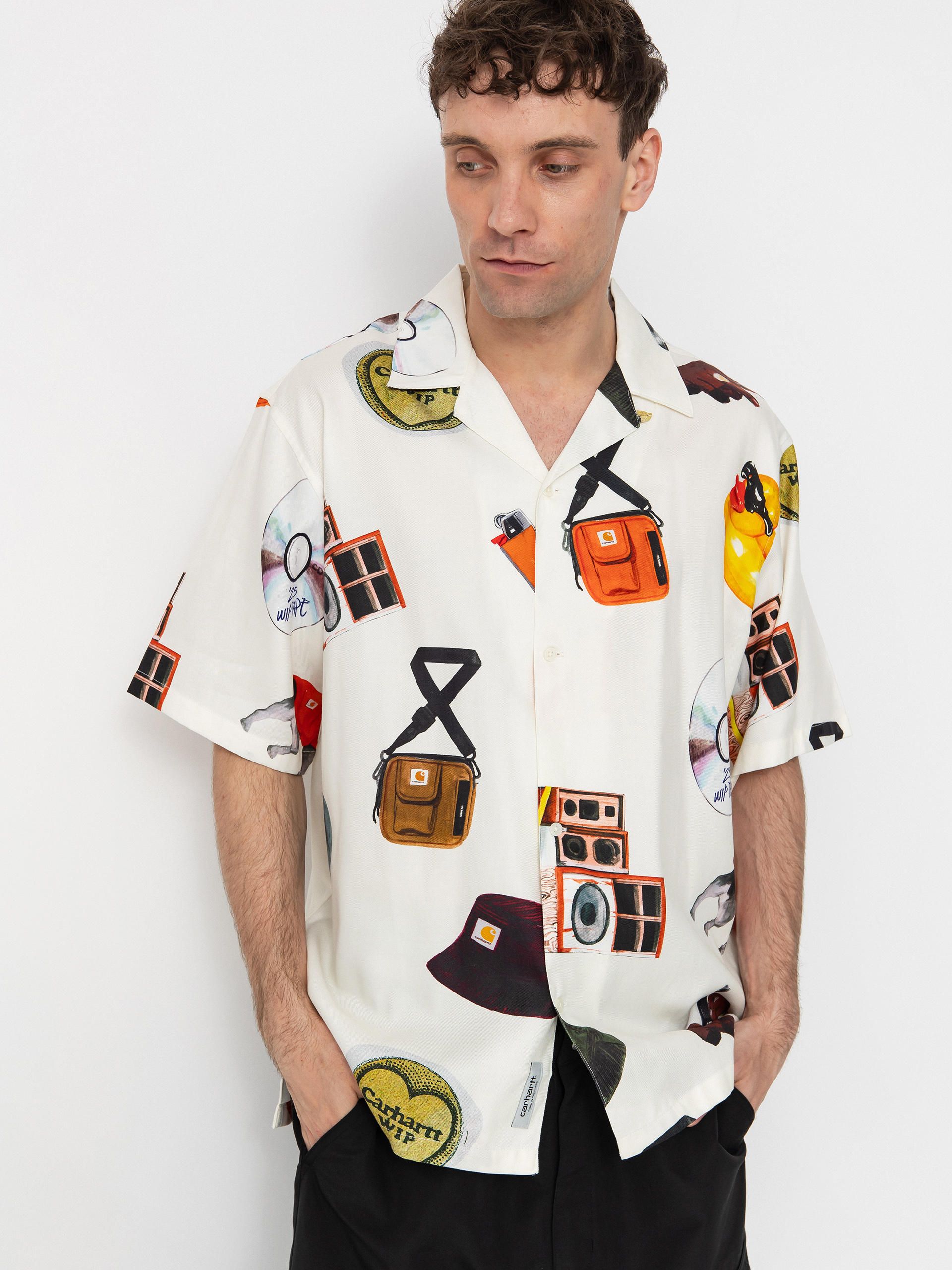 Риза Carhartt WIP Jacob Rochester (jacob rochester print/wax)