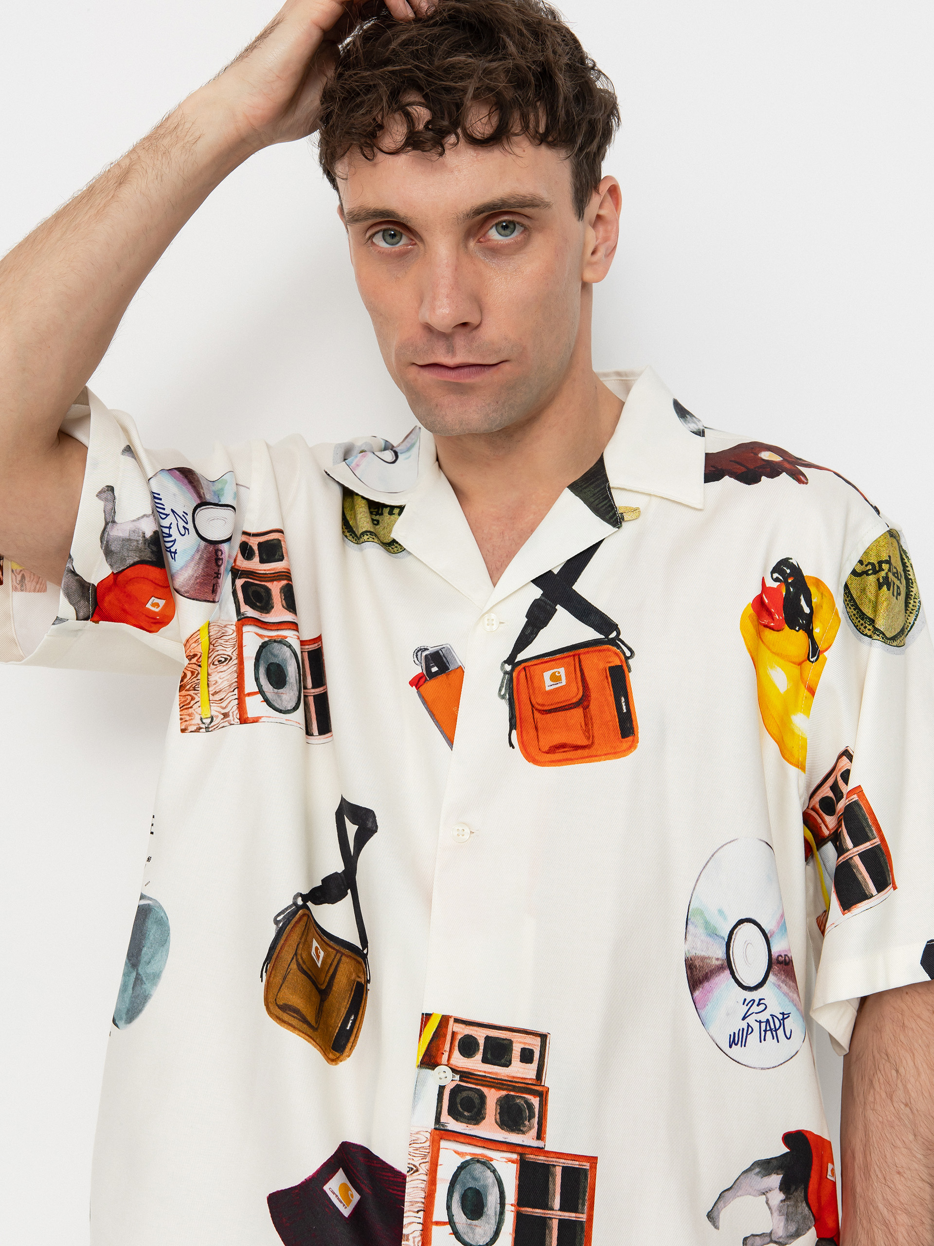 Риза Carhartt WIP Jacob Rochester (jacob rochester print/wax)