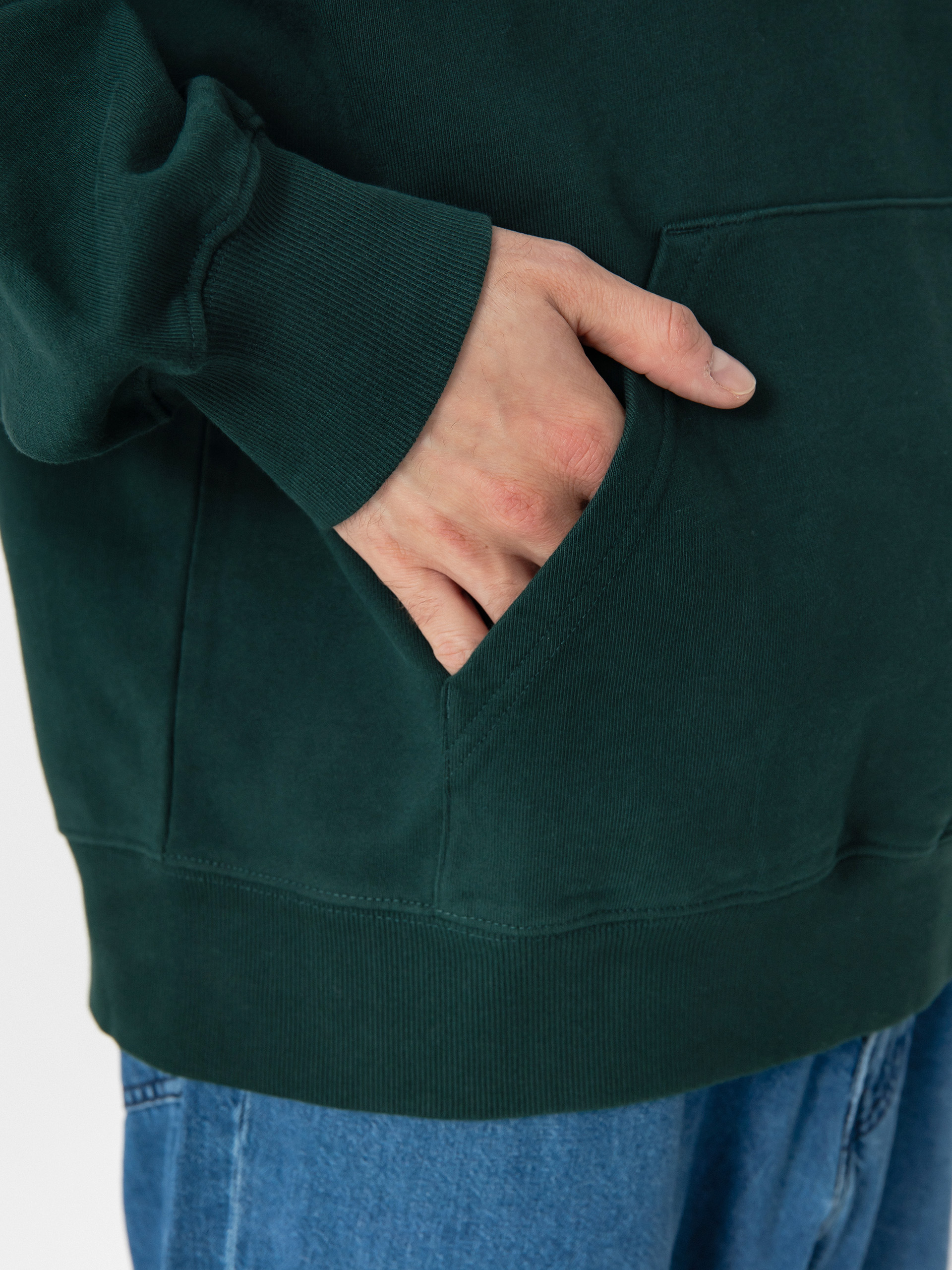 Суитшърт с качулка Carhartt WIP Flaming Ducks HD (conifer)