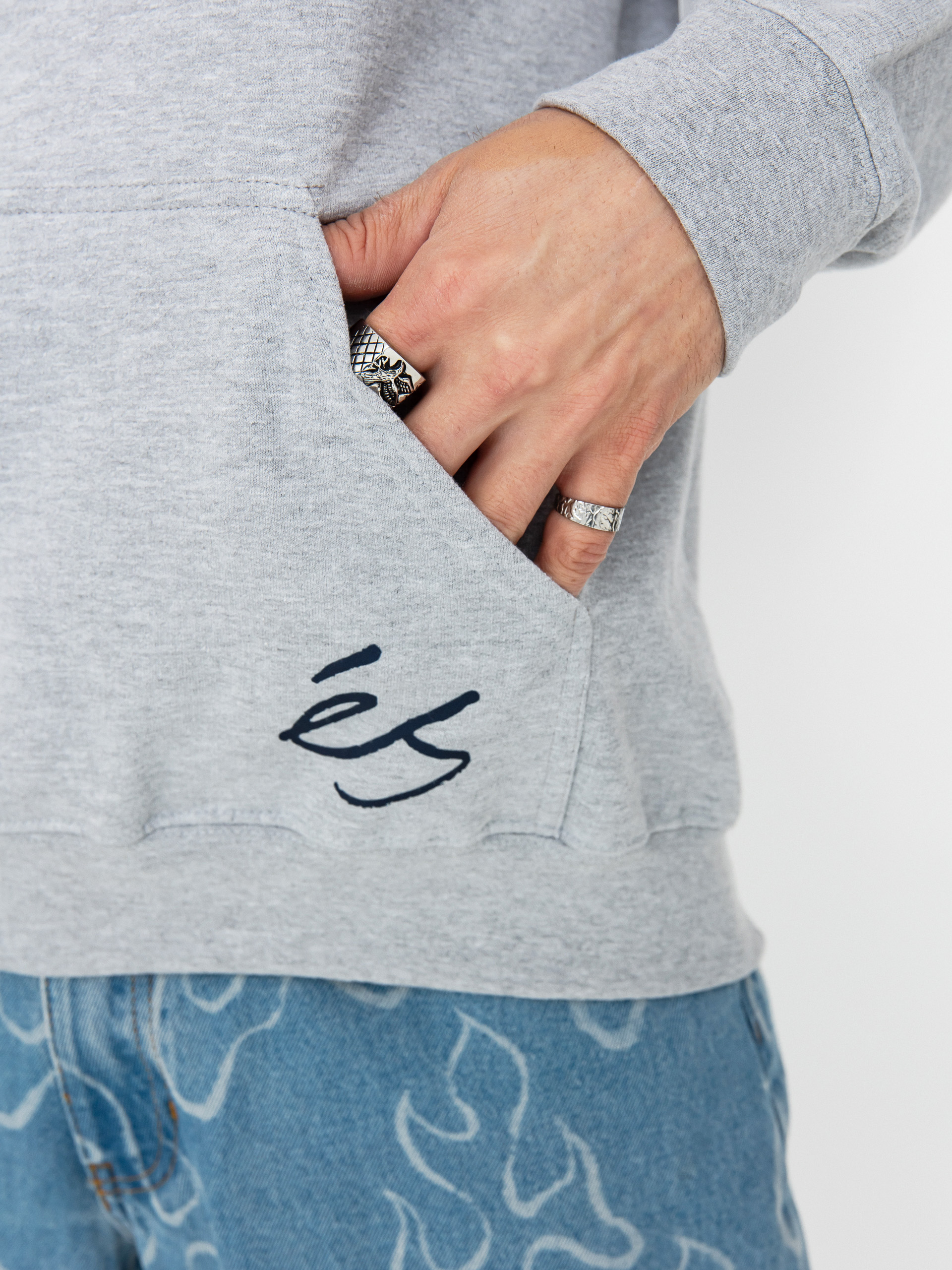 Суитшърт с качулка eS 95 HD (grey heather)