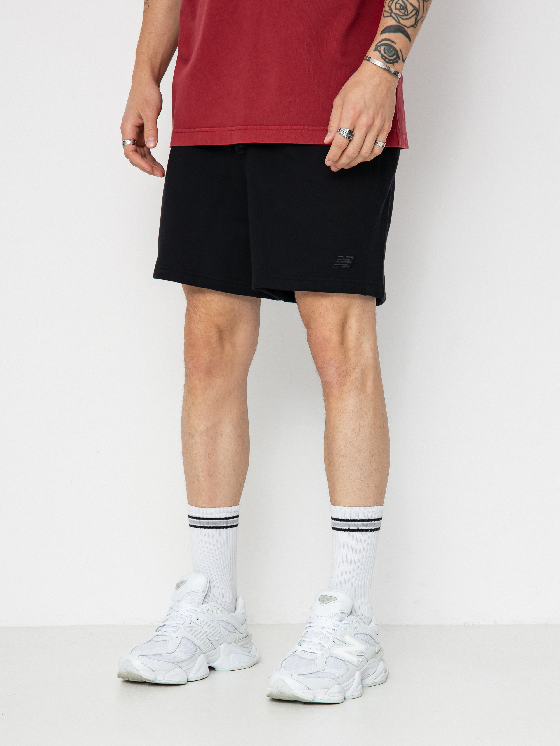 Къси панталони New Balance Athletics French (black)