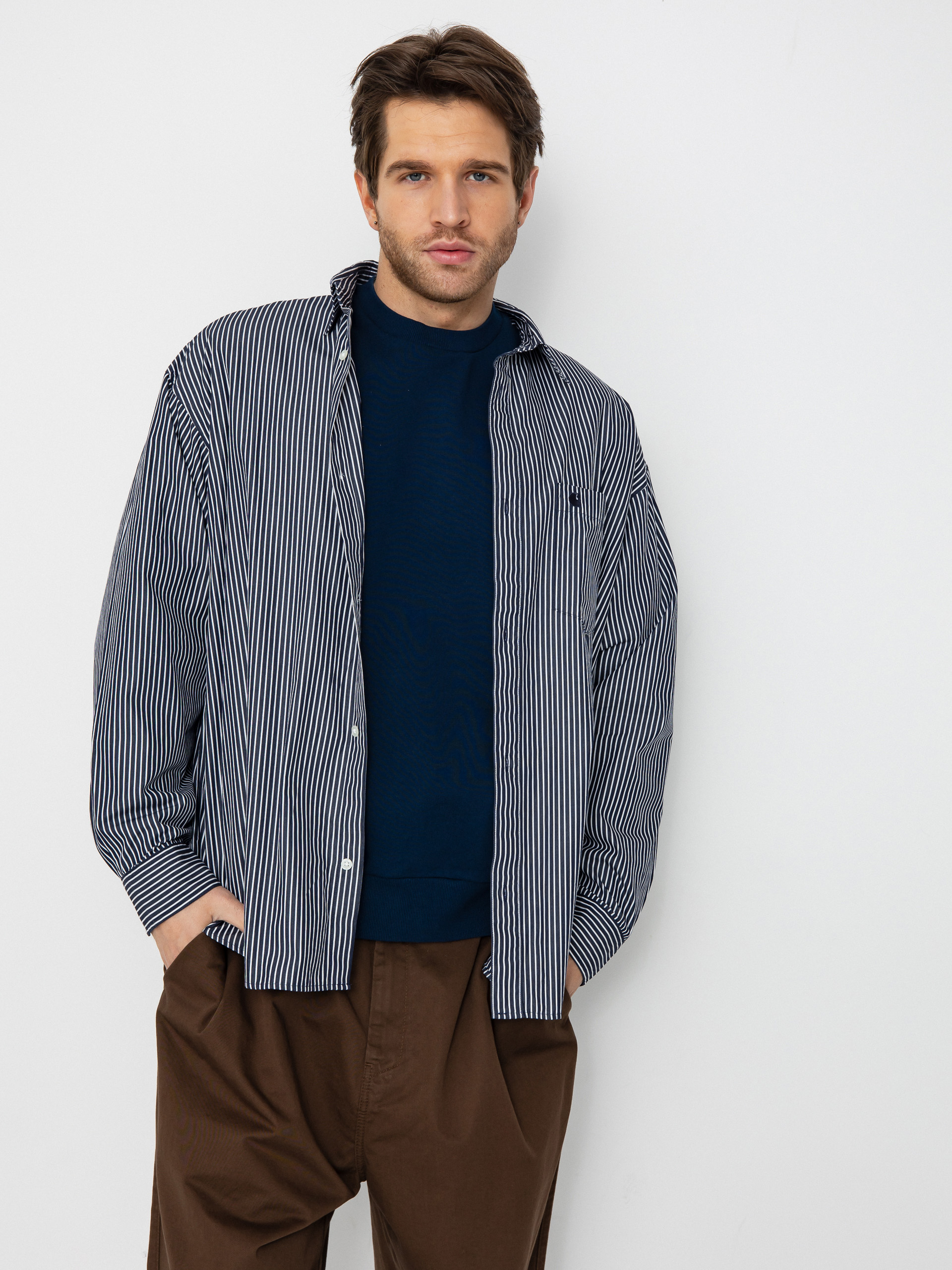 Риза Carhartt WIP Notus (arvin stripe/space)