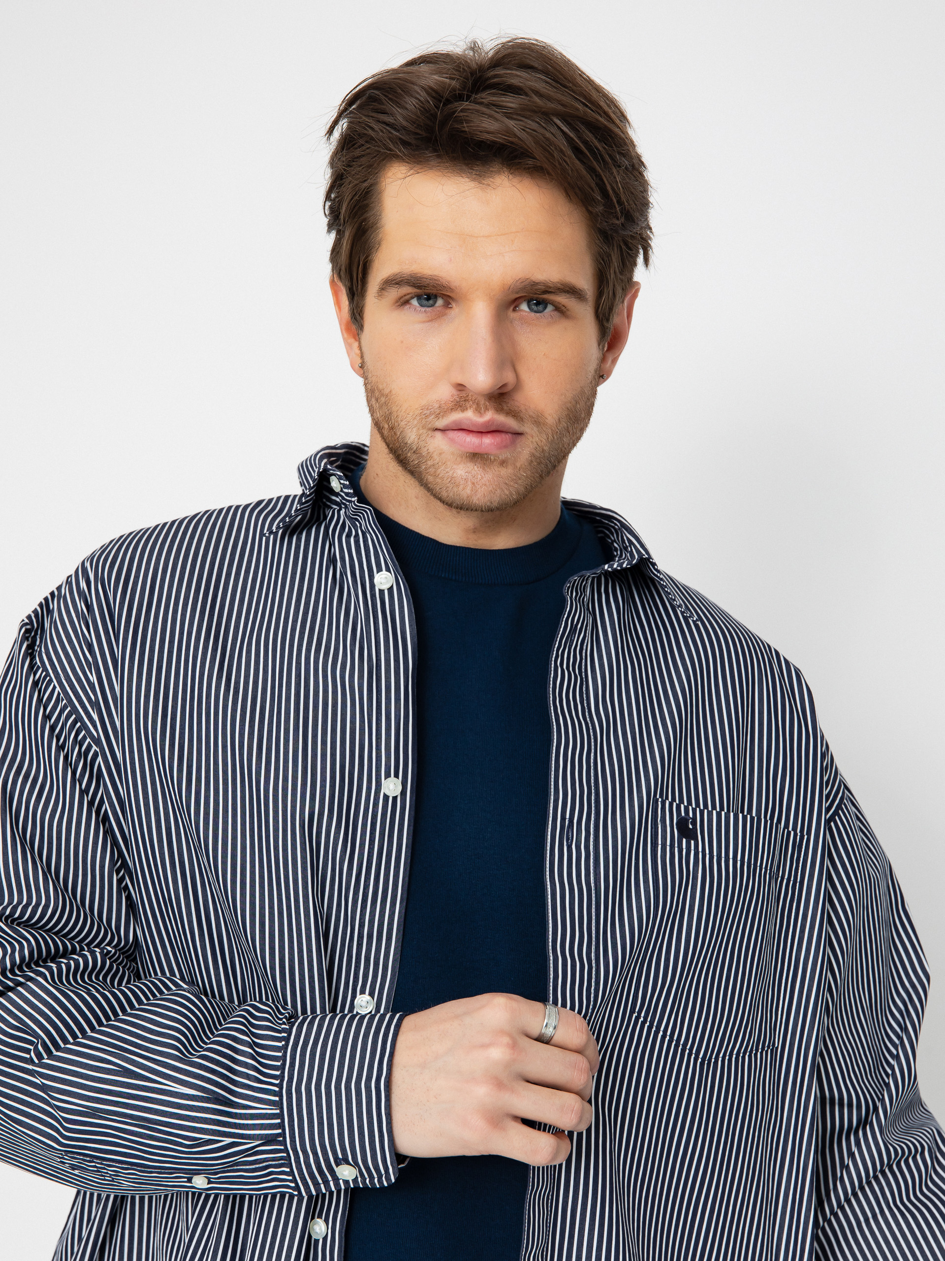 Риза Carhartt WIP Notus (arvin stripe/space)