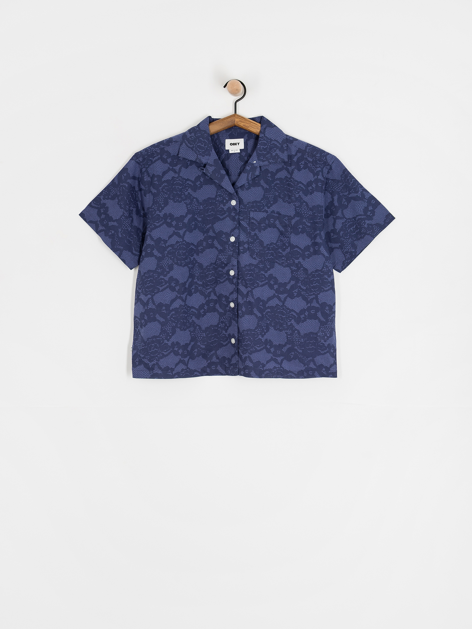 Риза OBEY Cecilie Lace Wmn (blue multi)