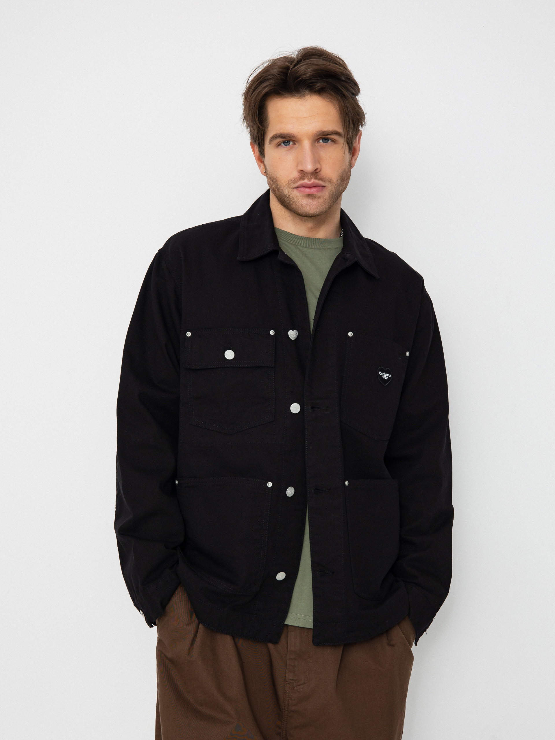 u042fu043au0435 Carhartt WIP Drewe Chore Coat (black)