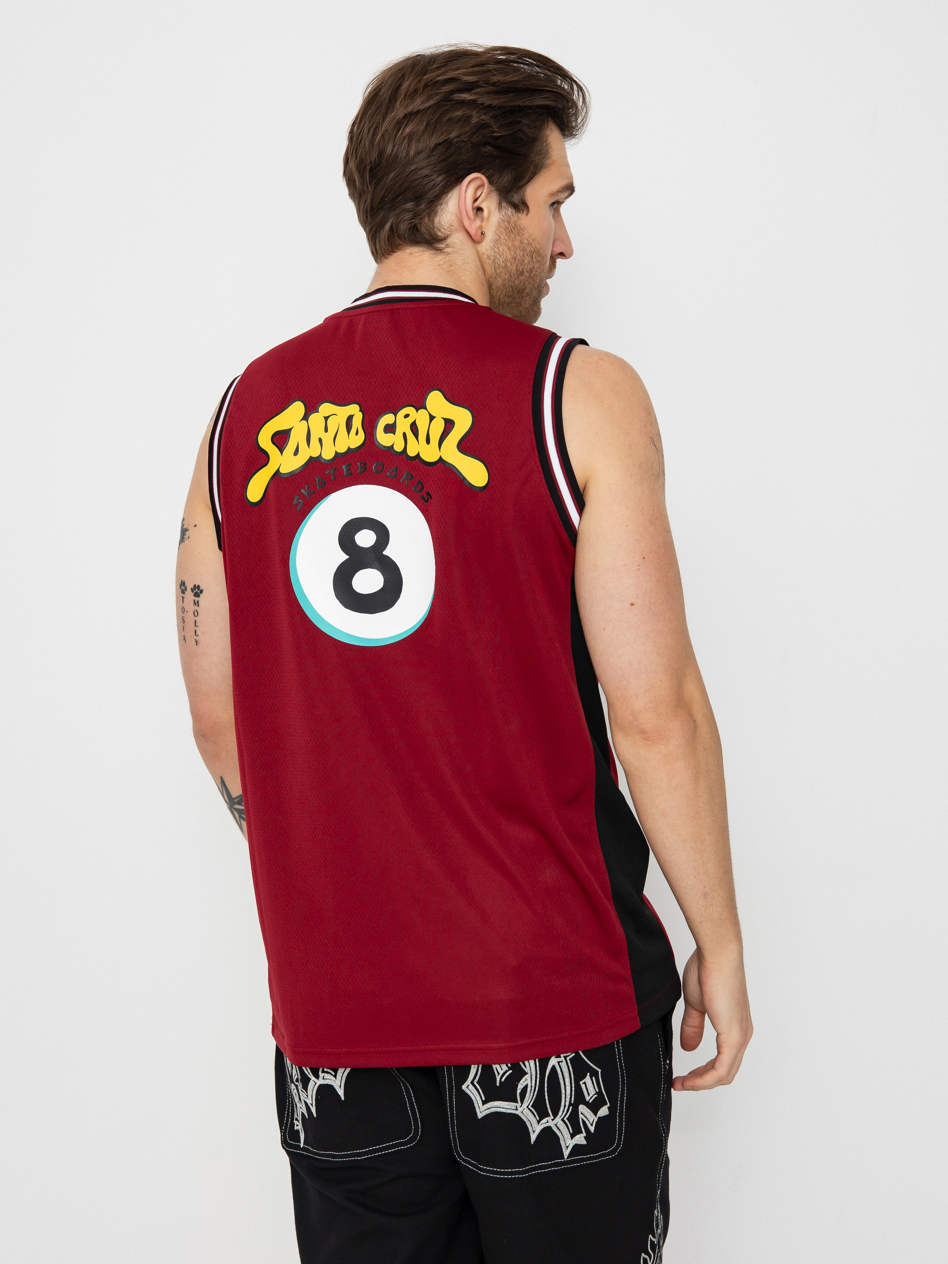 Тениска Santa Cruz Winkowski Ocho Mesh (dark rust/black)