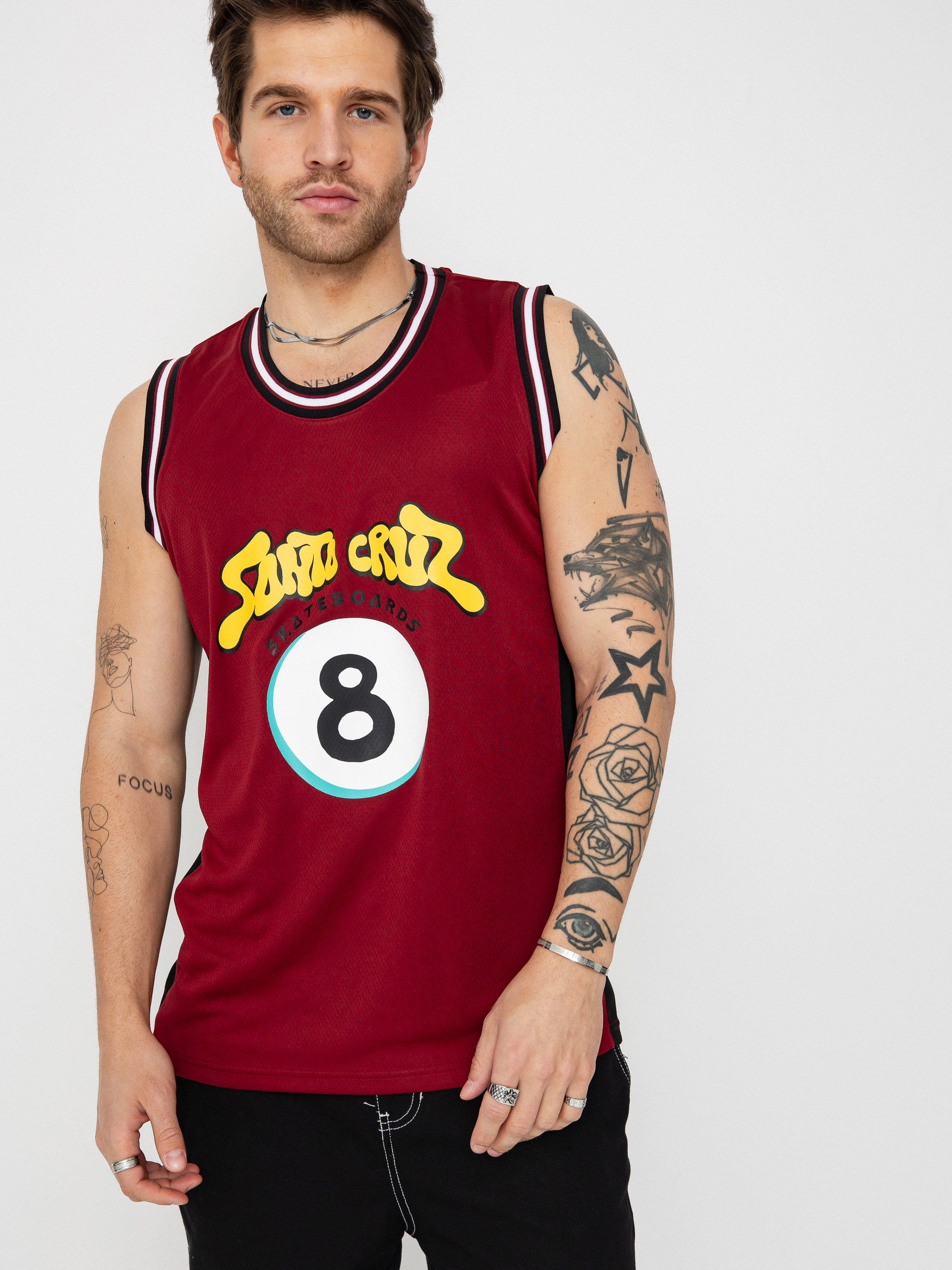 Тениска Santa Cruz Winkowski Ocho Mesh (dark rust/black)