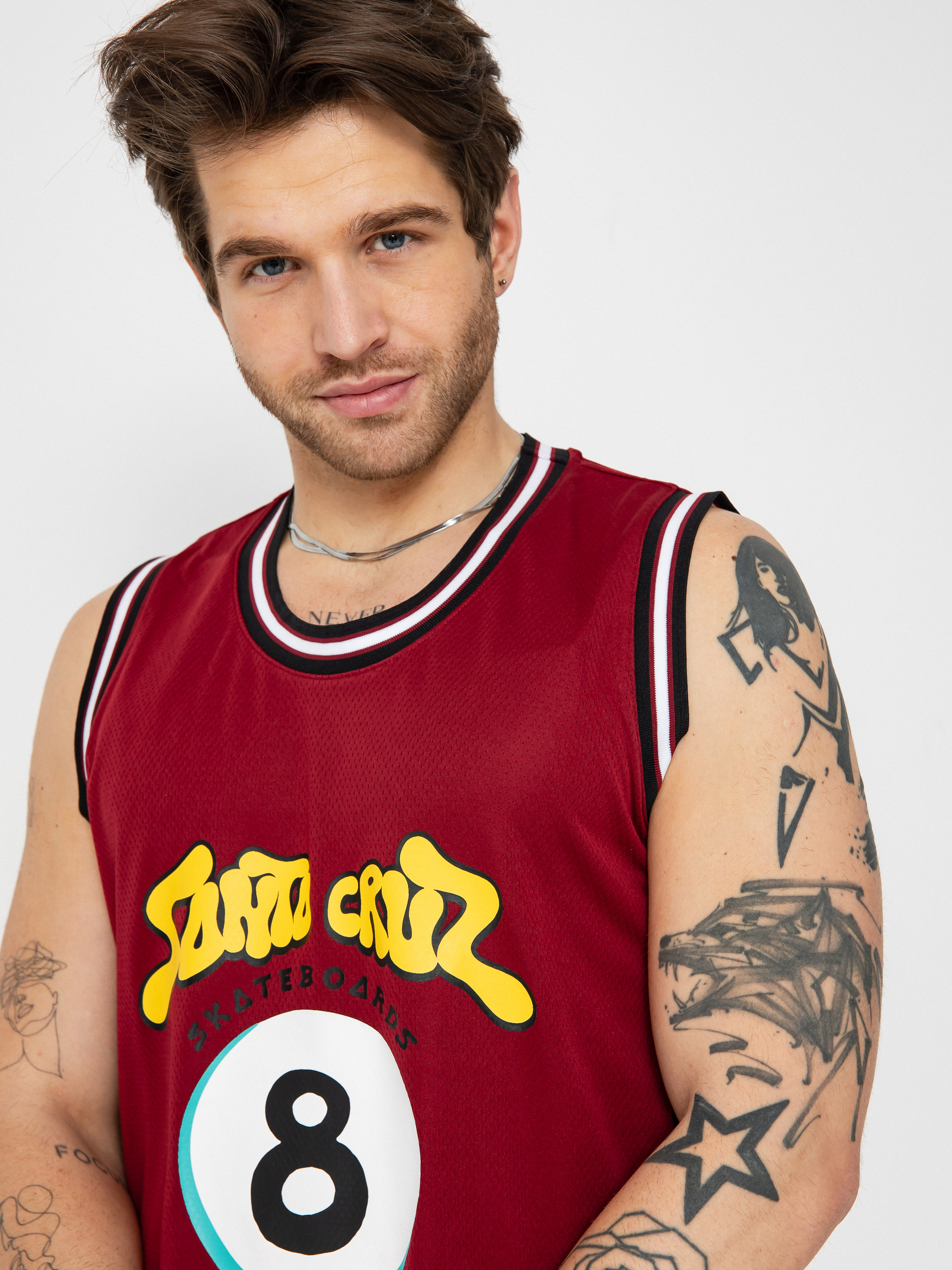 Тениска Santa Cruz Winkowski Ocho Mesh (dark rust/black)