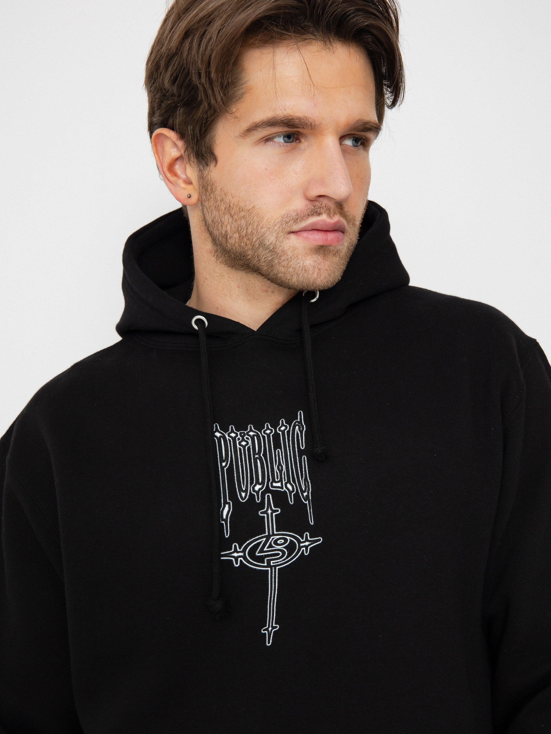 Суитшърт с качулка Public Dispute HD (back)