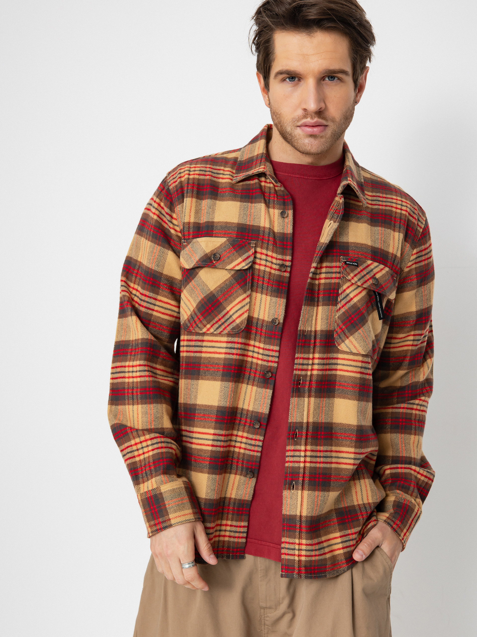 Риза Brixton Bowery Flannel