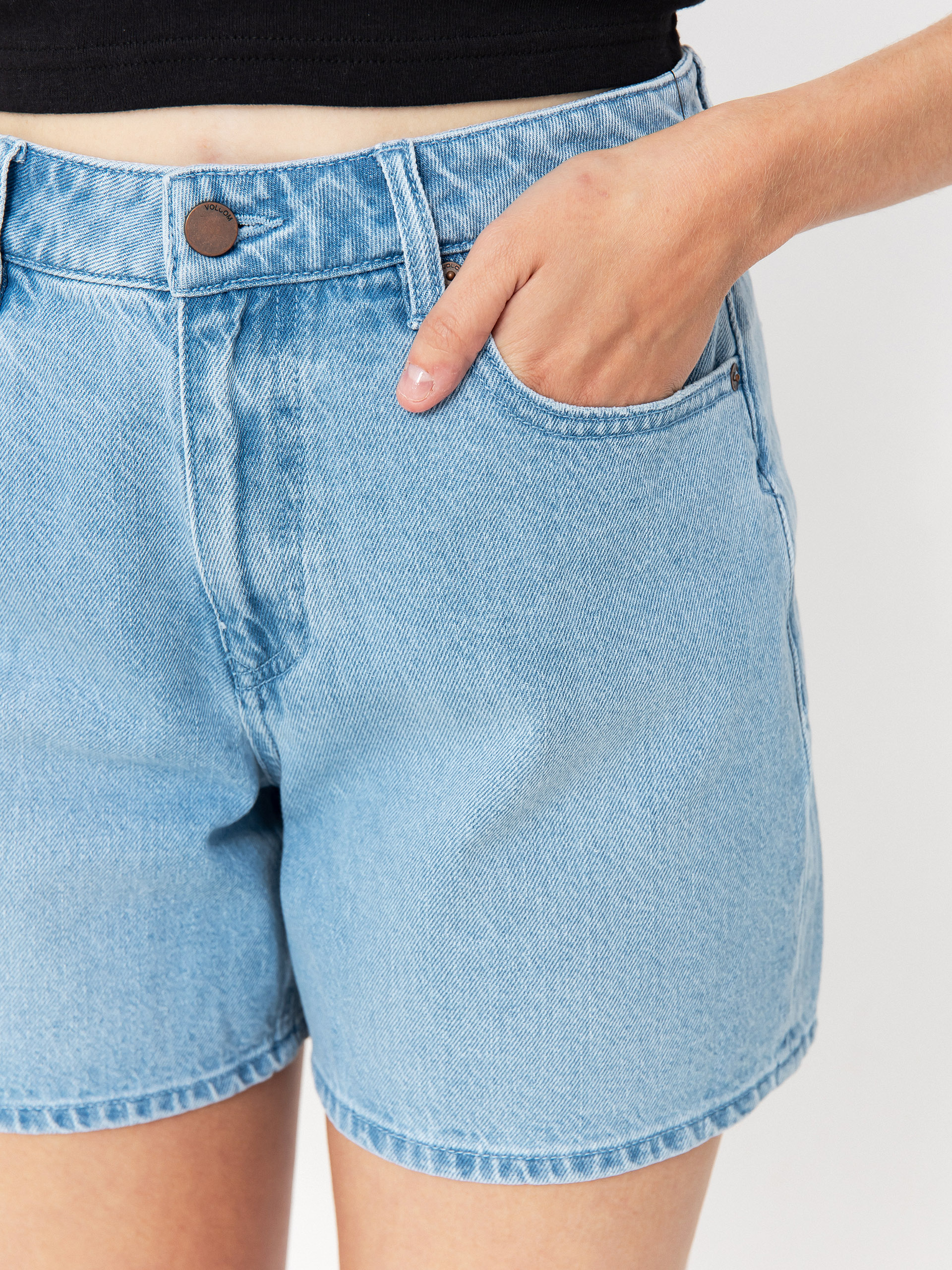 Къси панталони Volcom Stoned Bf Wmn (blue bird)