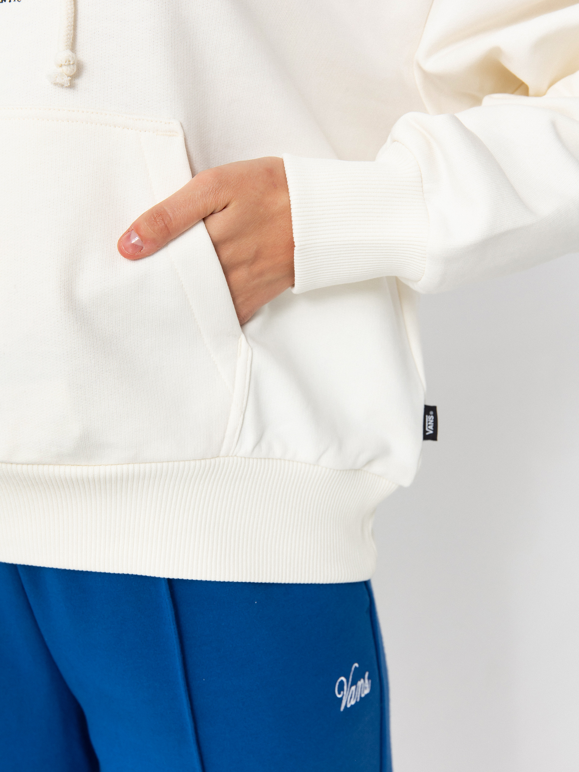 Суитшърт с качулка Vans Cosmic Ray Retro Fit HD Wmn (marshmallow)