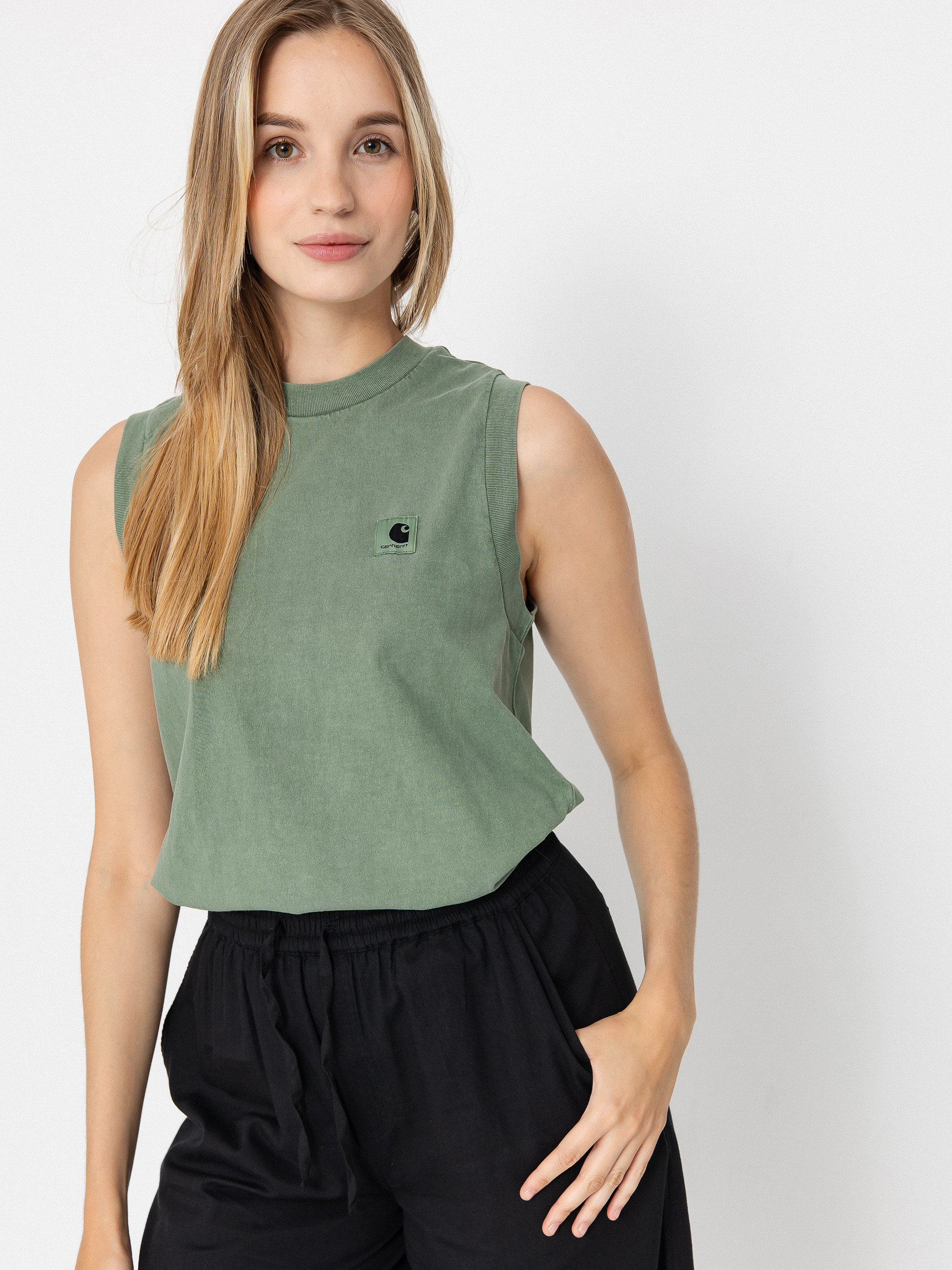 Тениска Carhartt WIP Nelson Wmn (park)