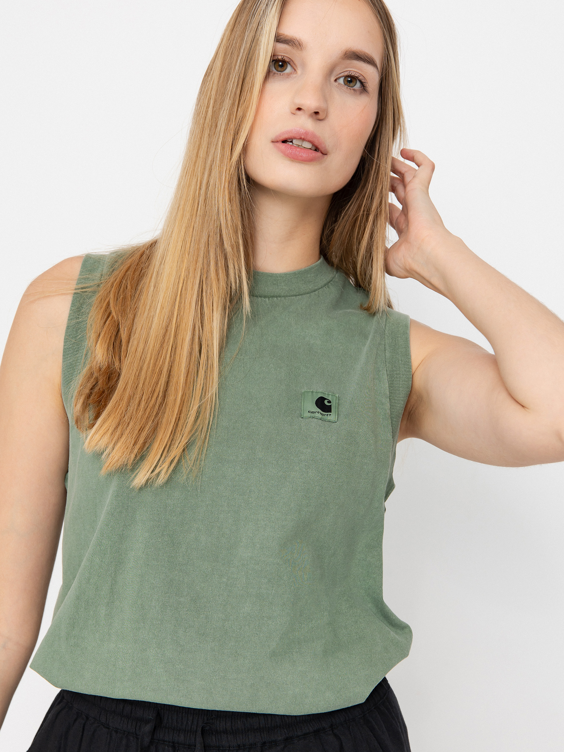 Тениска Carhartt WIP Nelson Wmn (park)