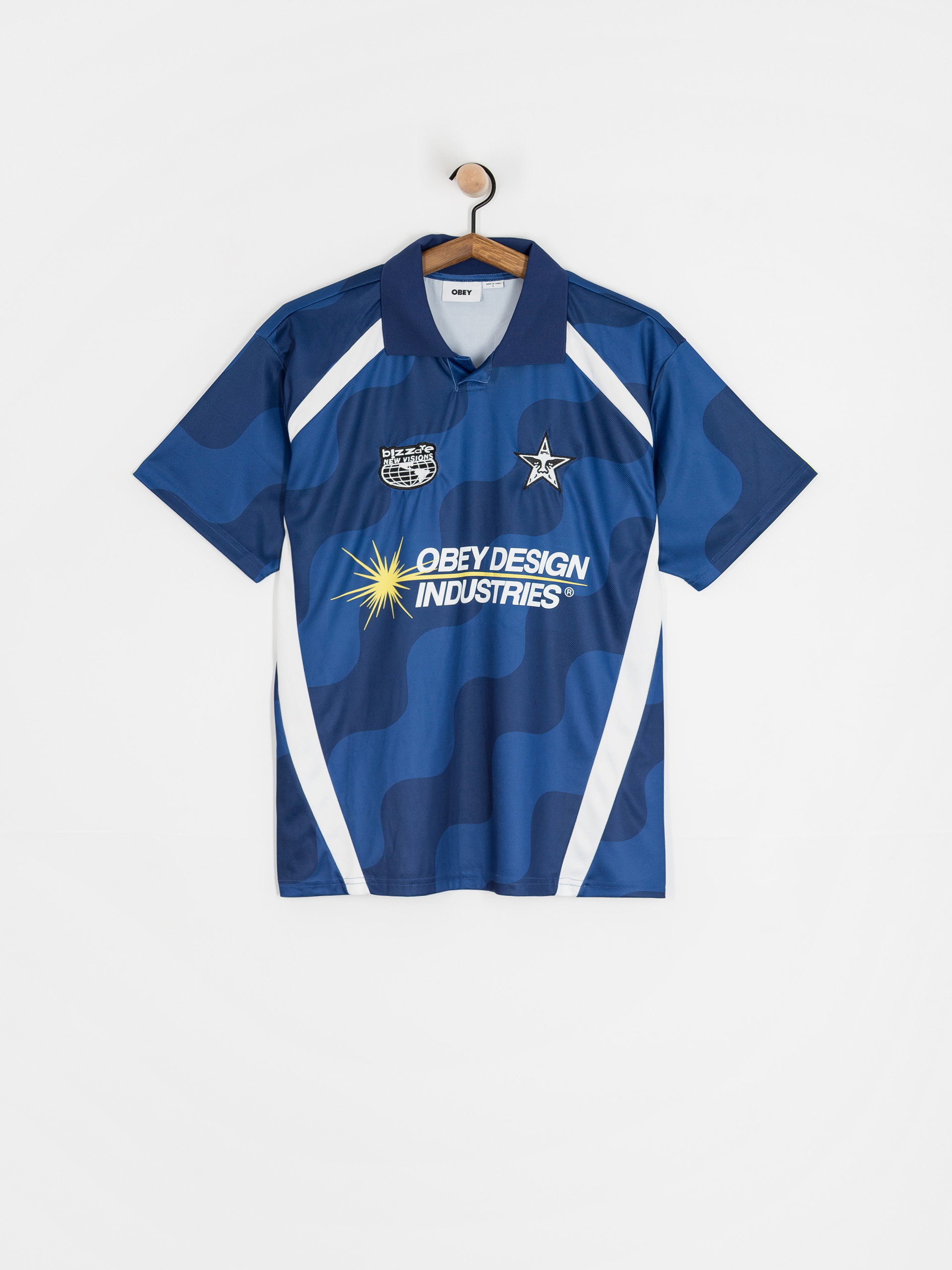 Тениска OBEY Soccer Jersey (blue multi)