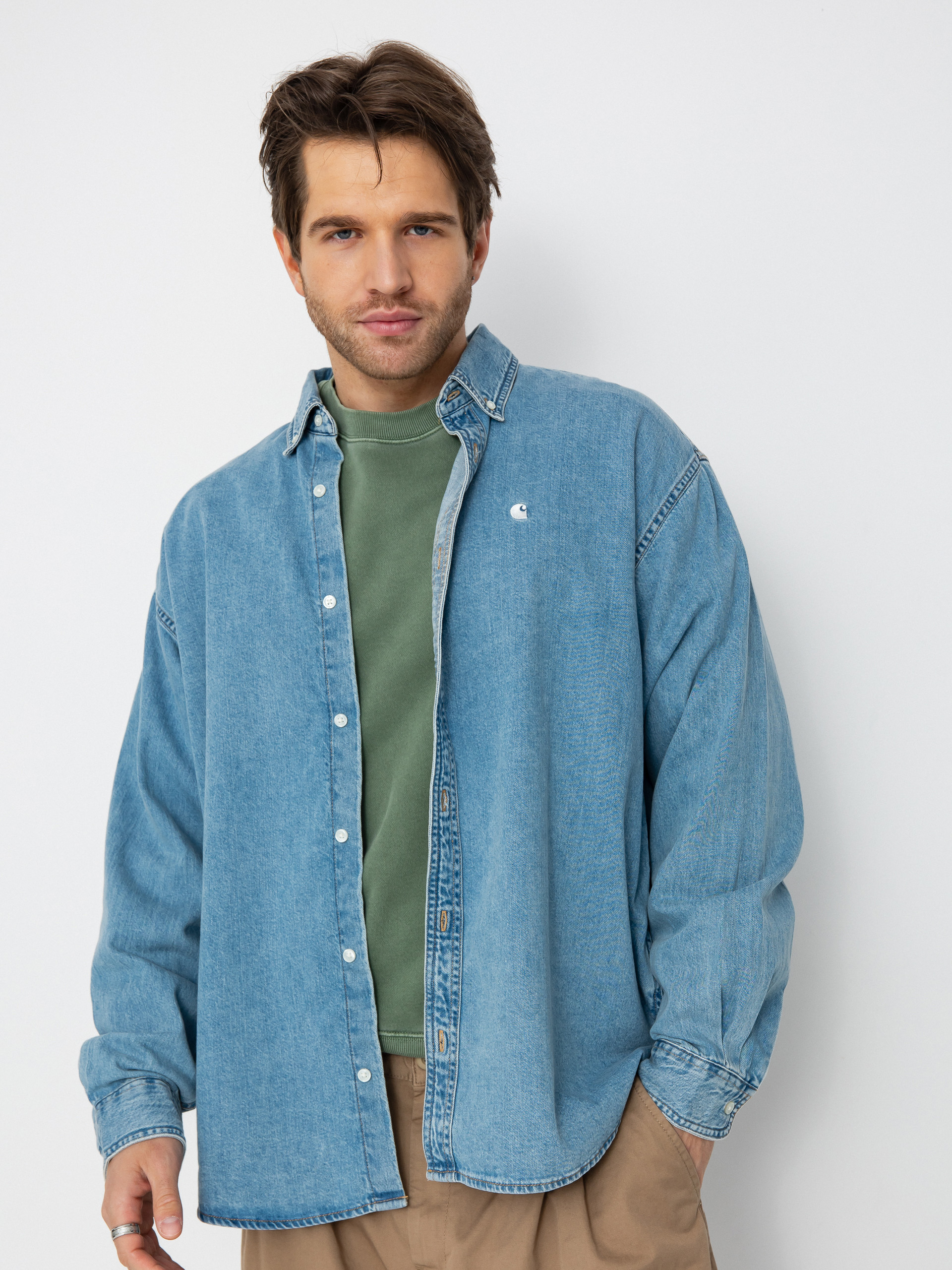 Риза Carhartt WIP Lucas (blue)