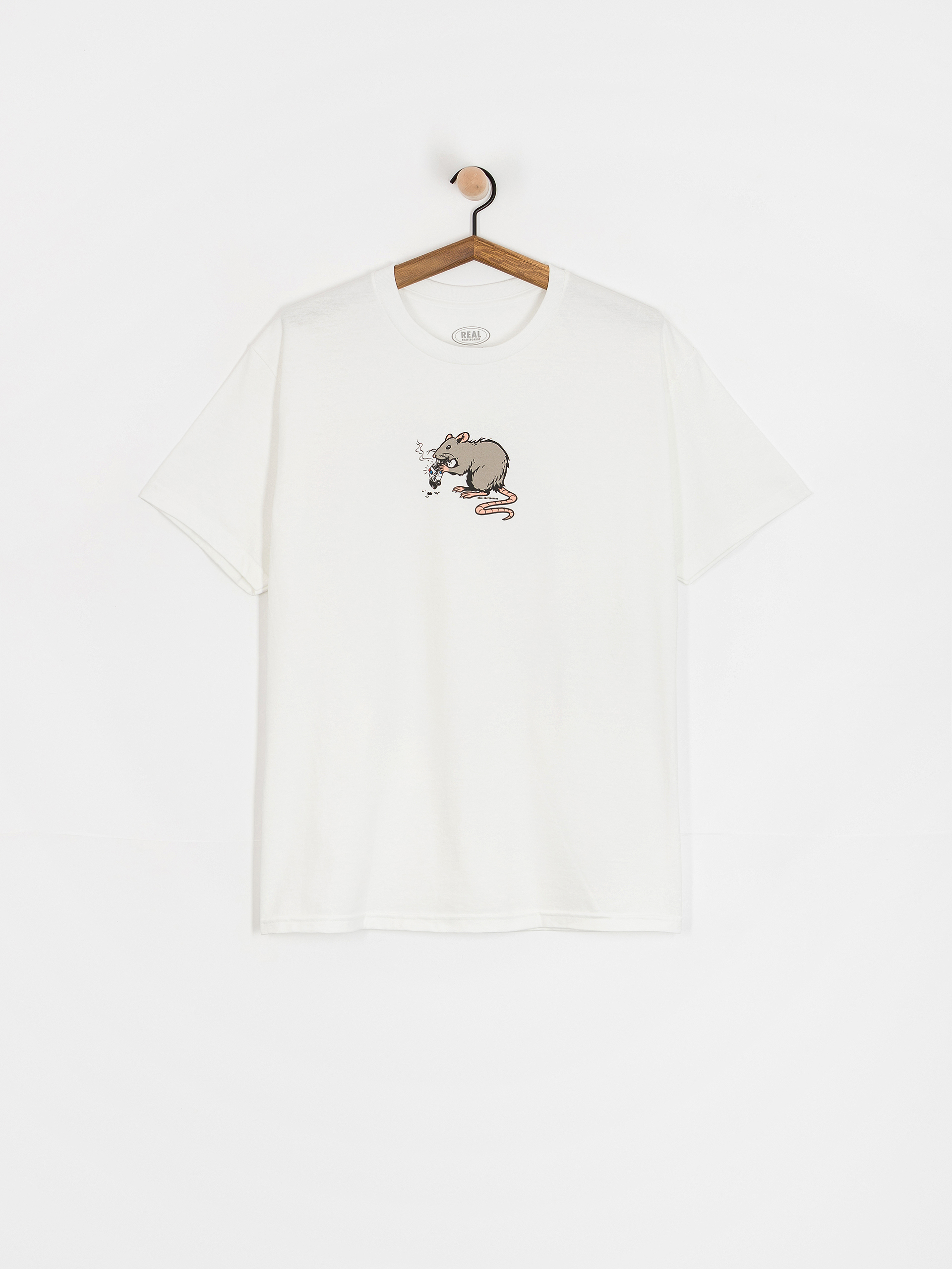 Тениска Real Street Cleaner (white w/multi color print)