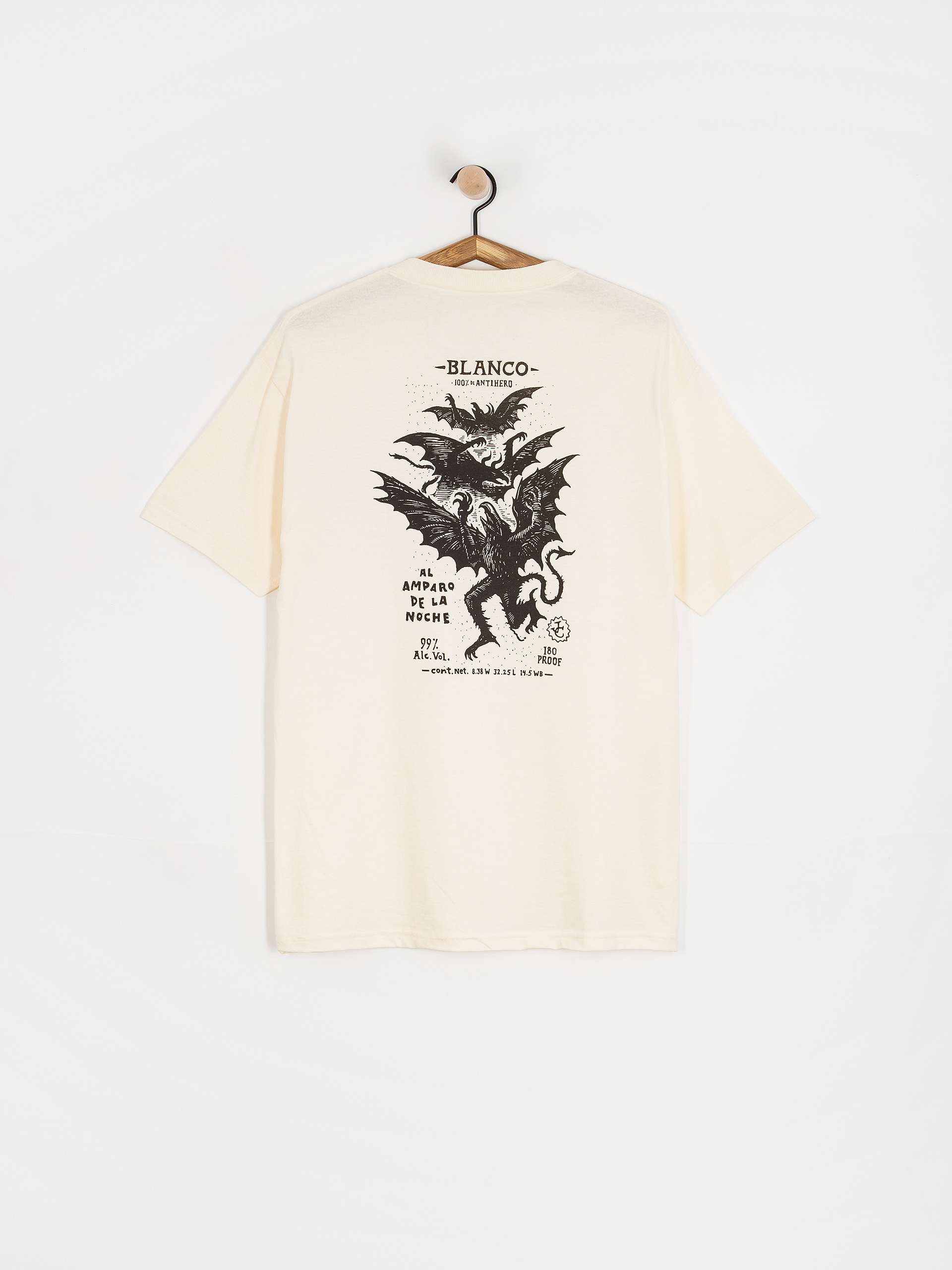 Тениска Antihero Carnales Blanco (cream w/black prints)