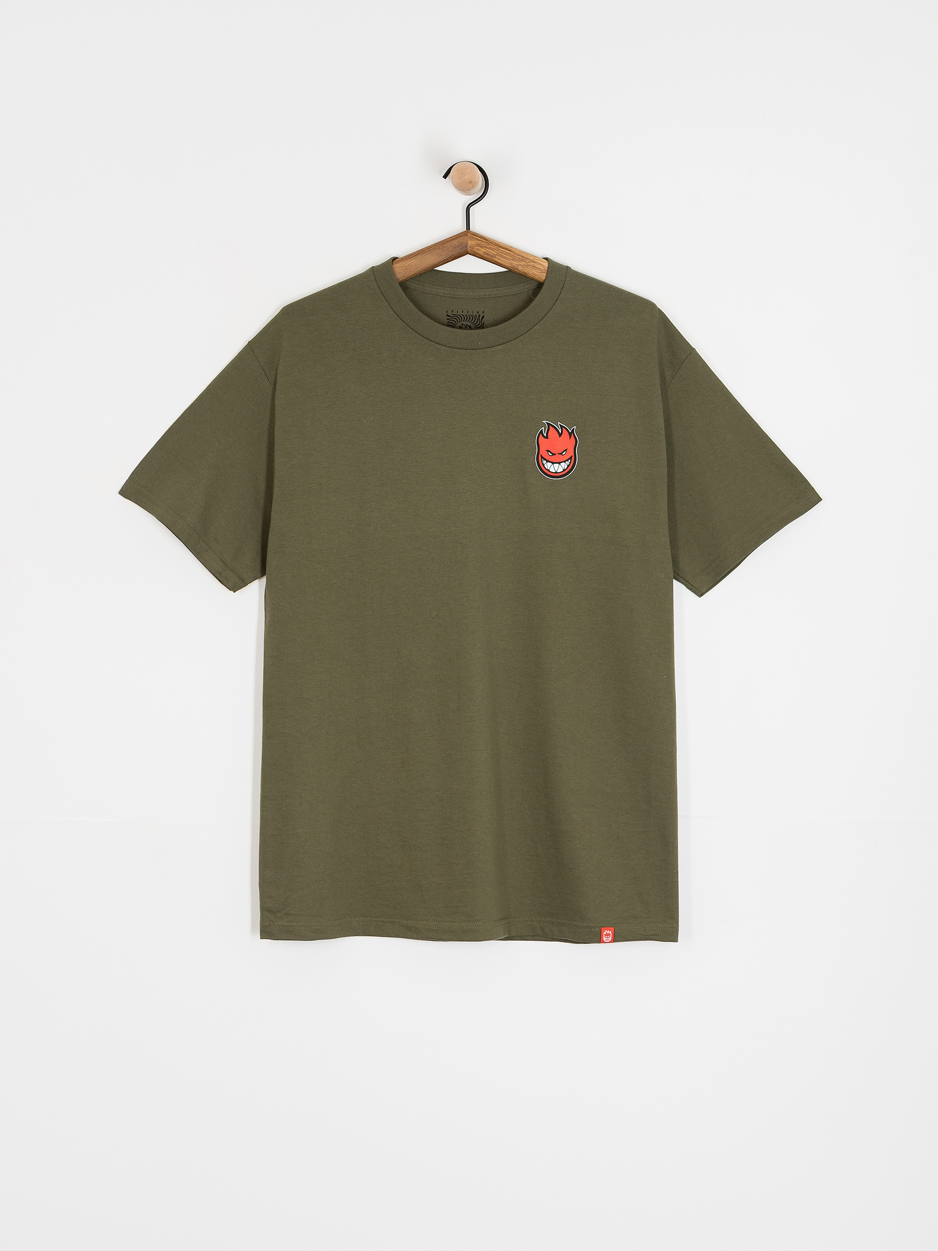 Тениска Spitfire Lil Bighead Fill (military green w/red black&white print)