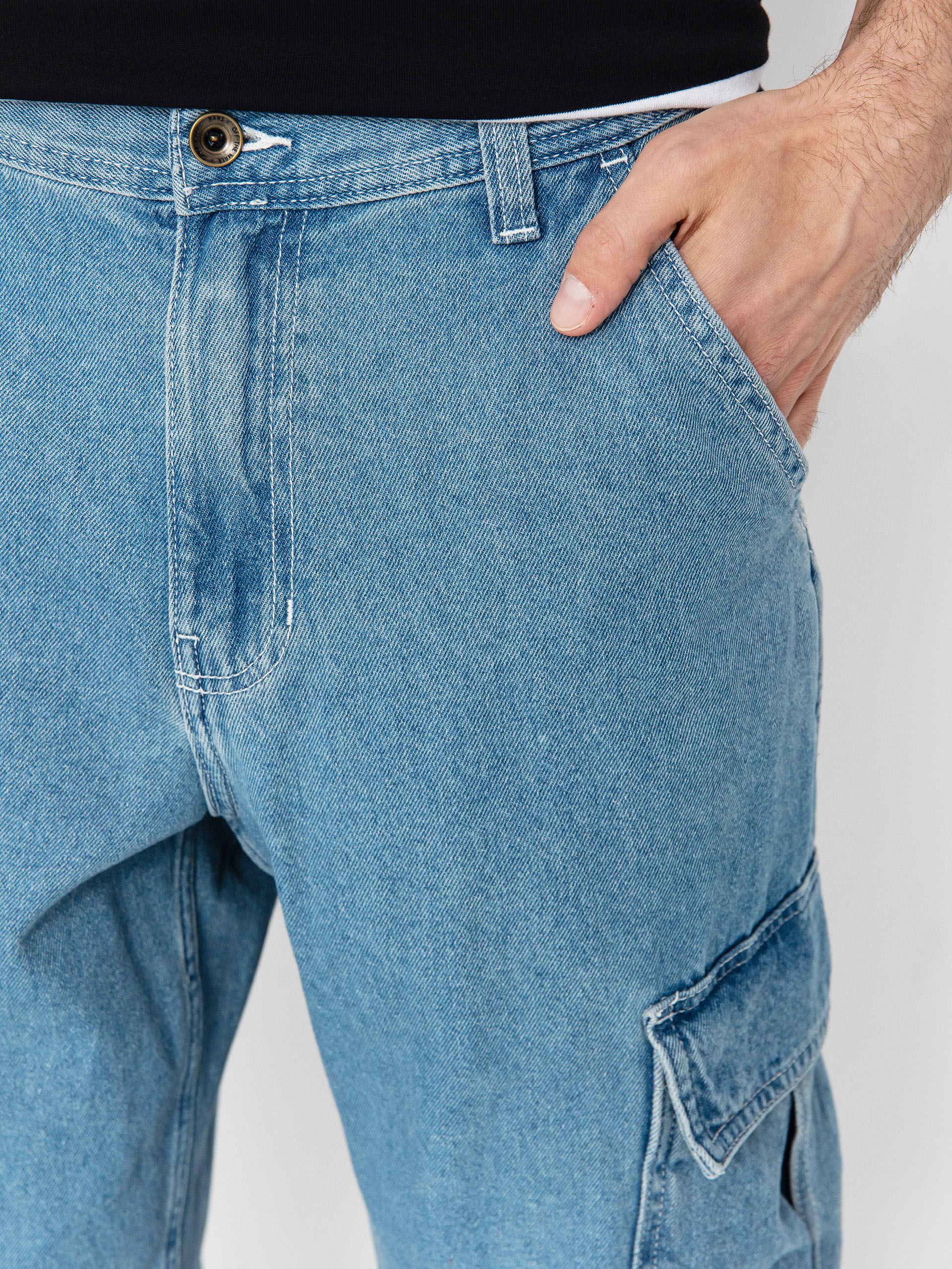 Панталони Vans Service Cargo Loose Denim (stonewash/blue)