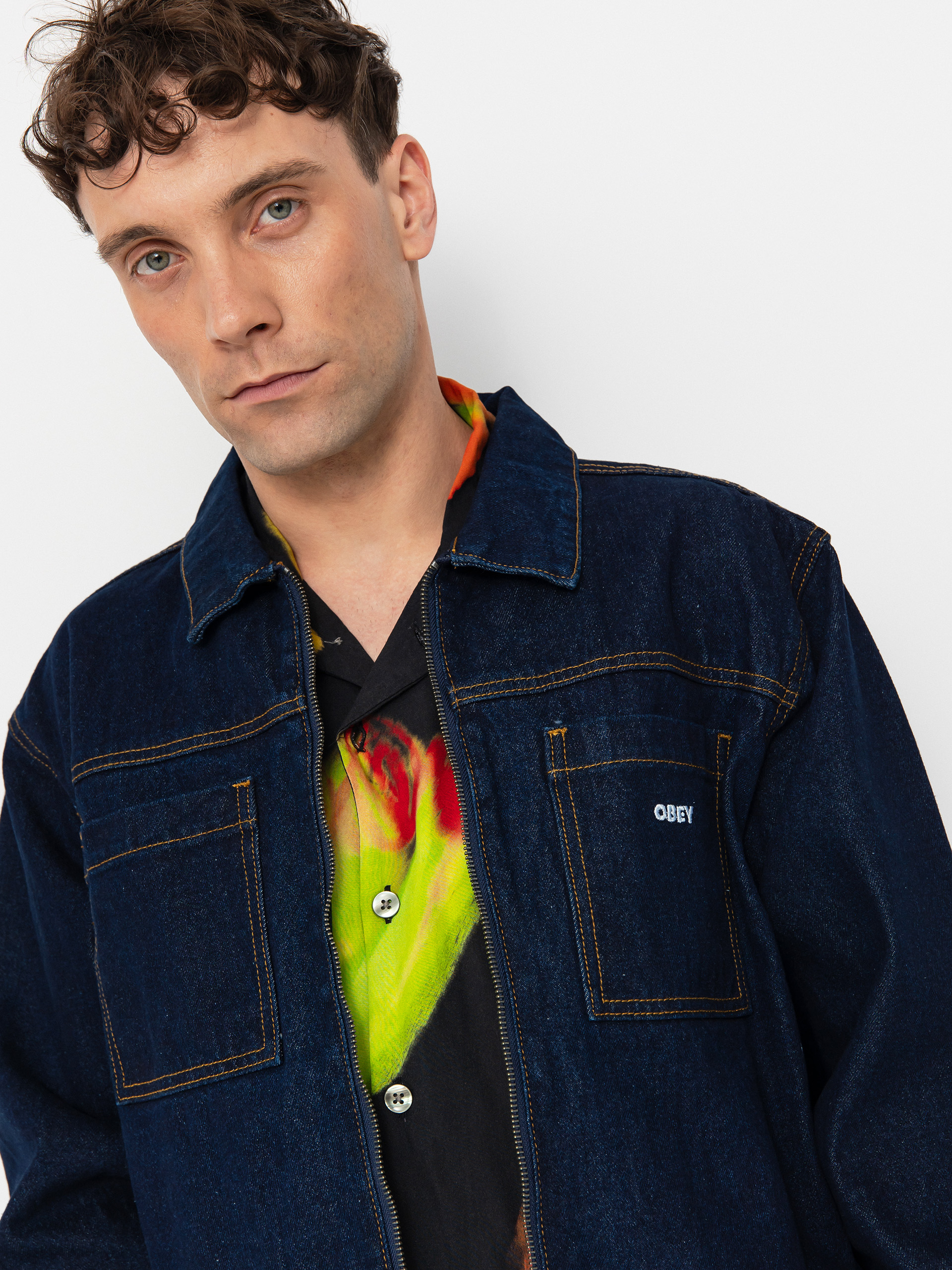 Яке OBEY Icon Hardwork (rinse indigo)