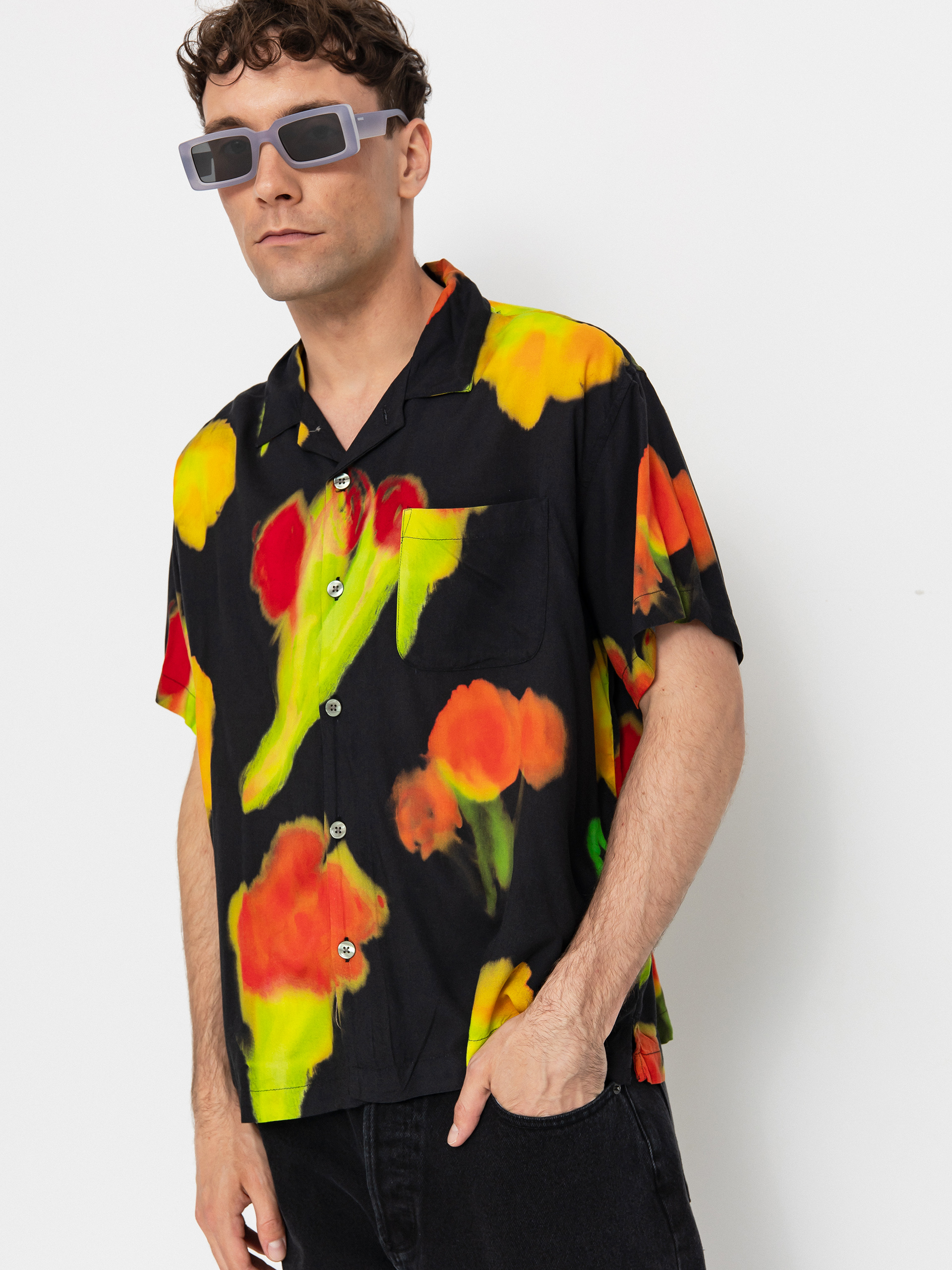 Риза OBEY Kinney (black multi)