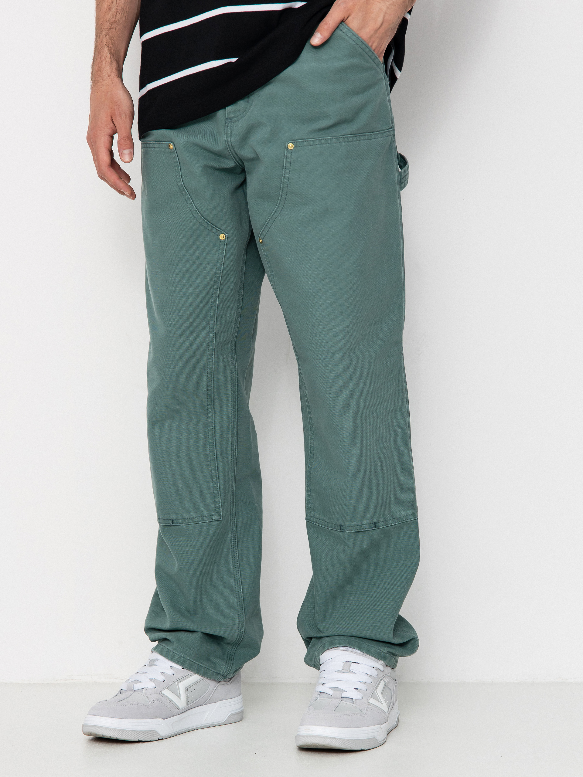 Панталони Carhartt WIP Double Knee (silver pine)