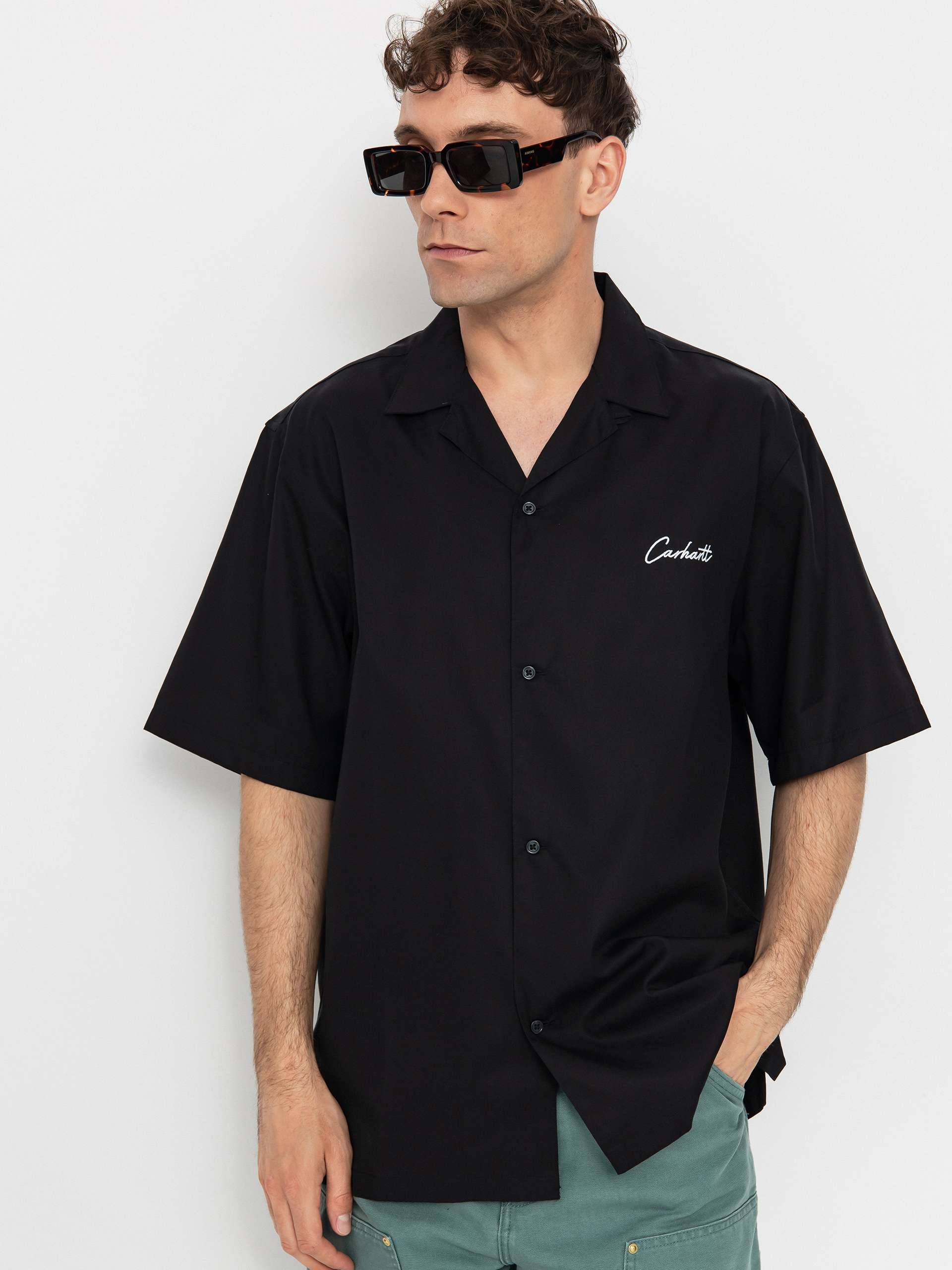 u0420u0438u0437u0430 Carhartt WIP Delray (black/white)