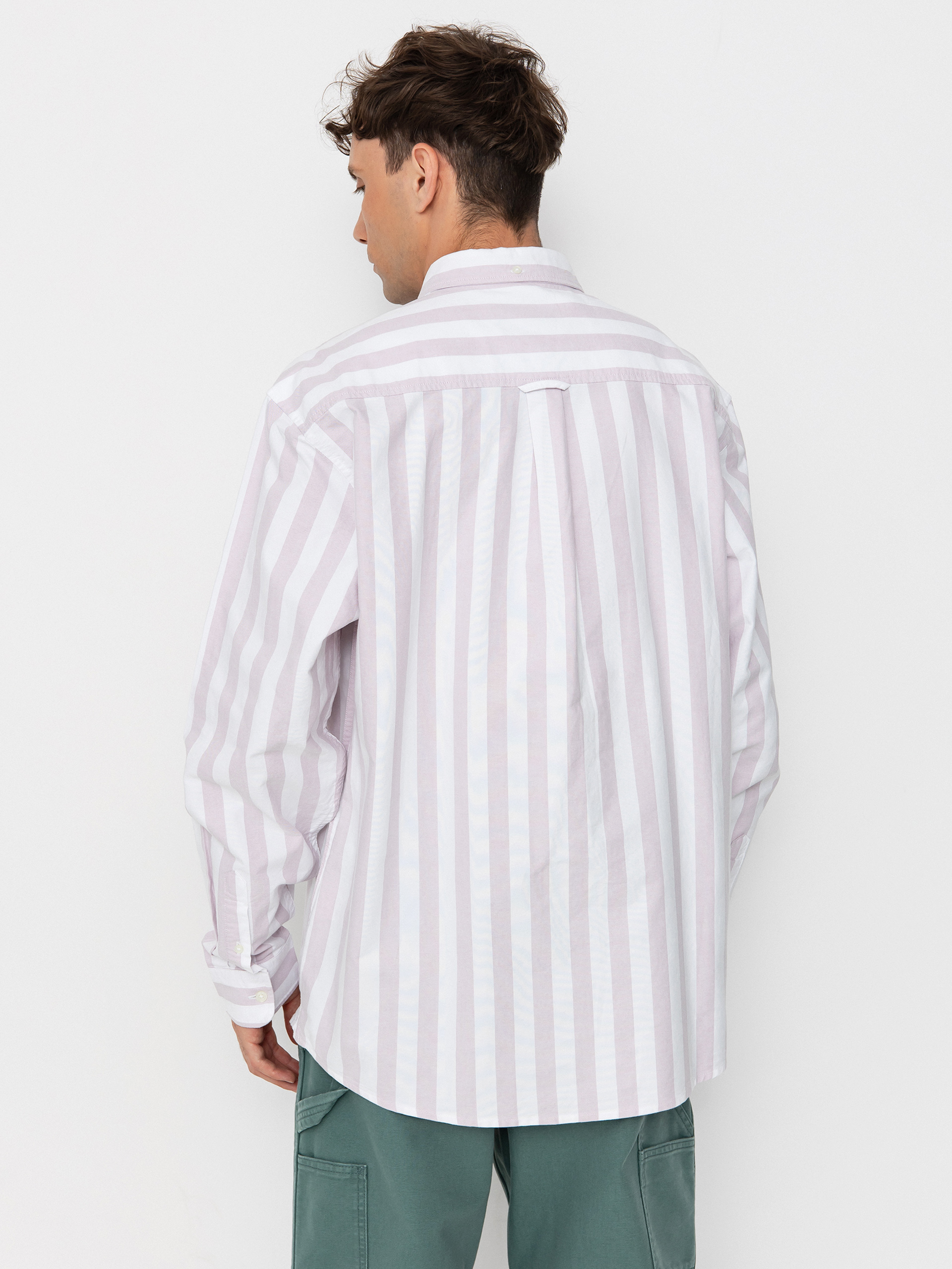 Риза Carhartt WIP Dillion (dillion stripe/hortensia/white)