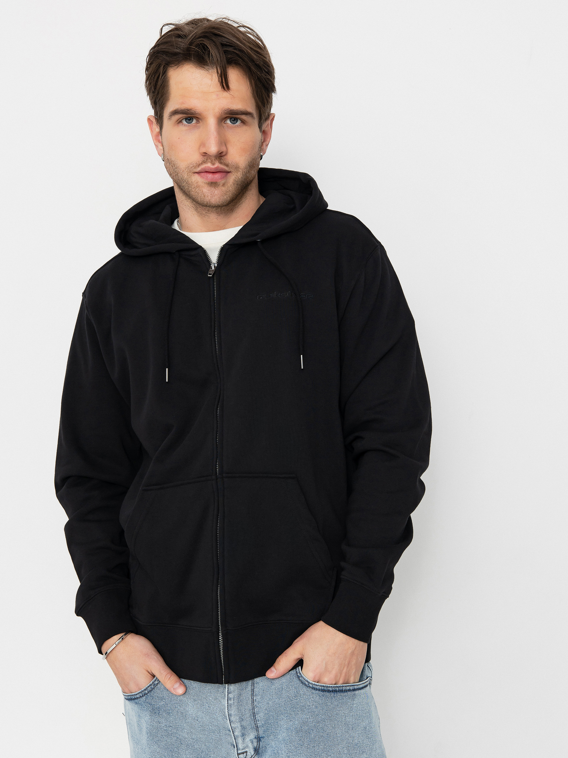 Суитшърт с качулка Quiksilver Salt Water ZHD (black)