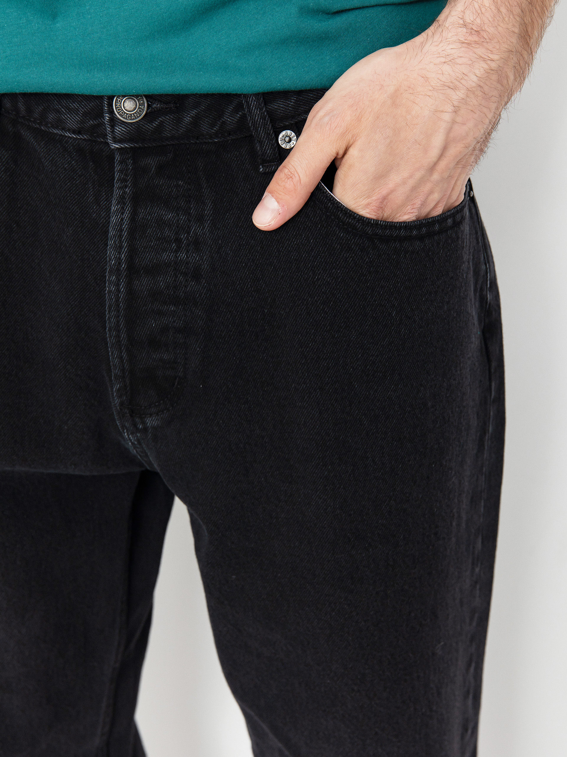 Панталони OBEY Hardwork Denim (faded black)