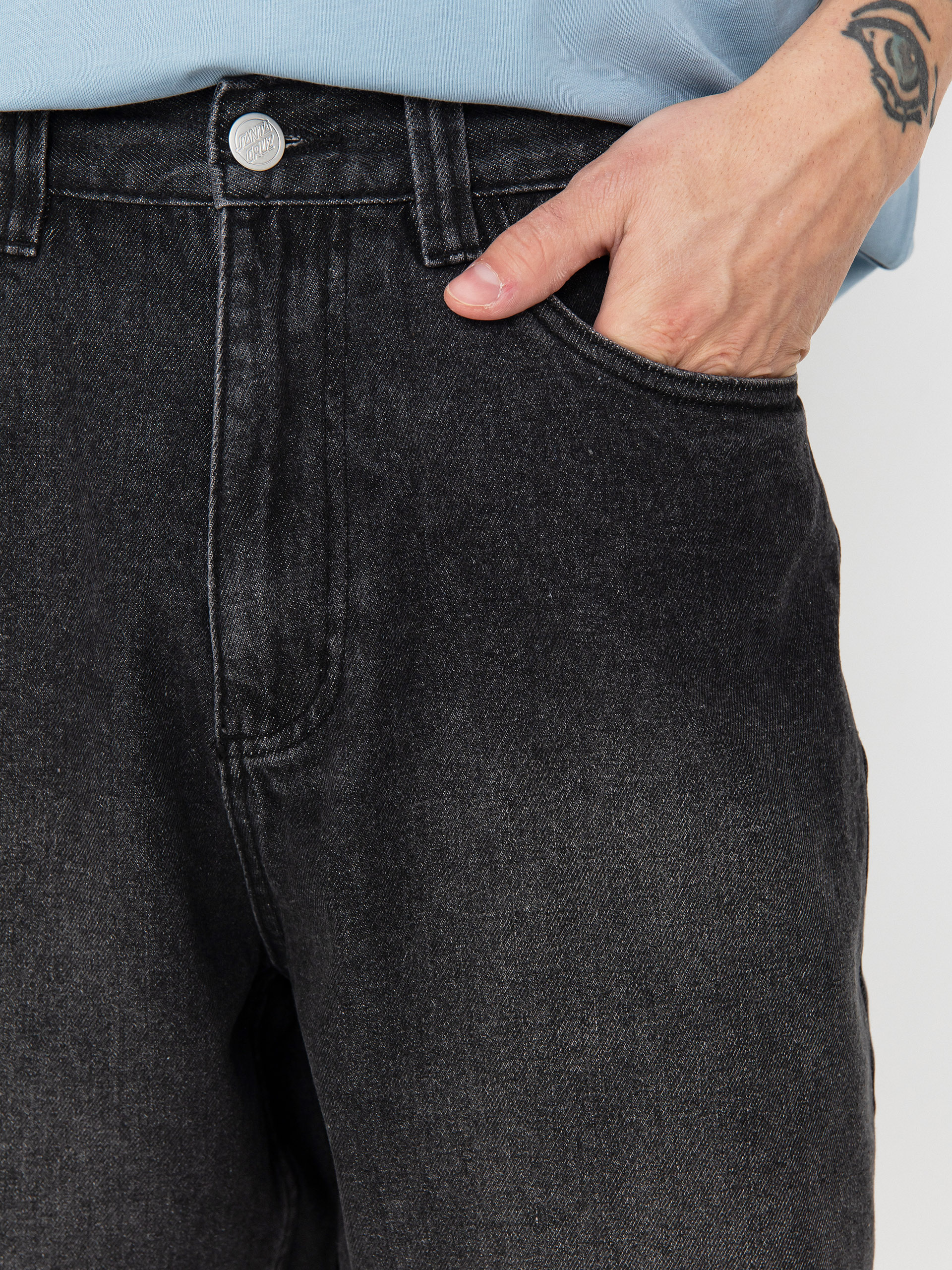 Къси панталони Santa Cruz Big (washed black)