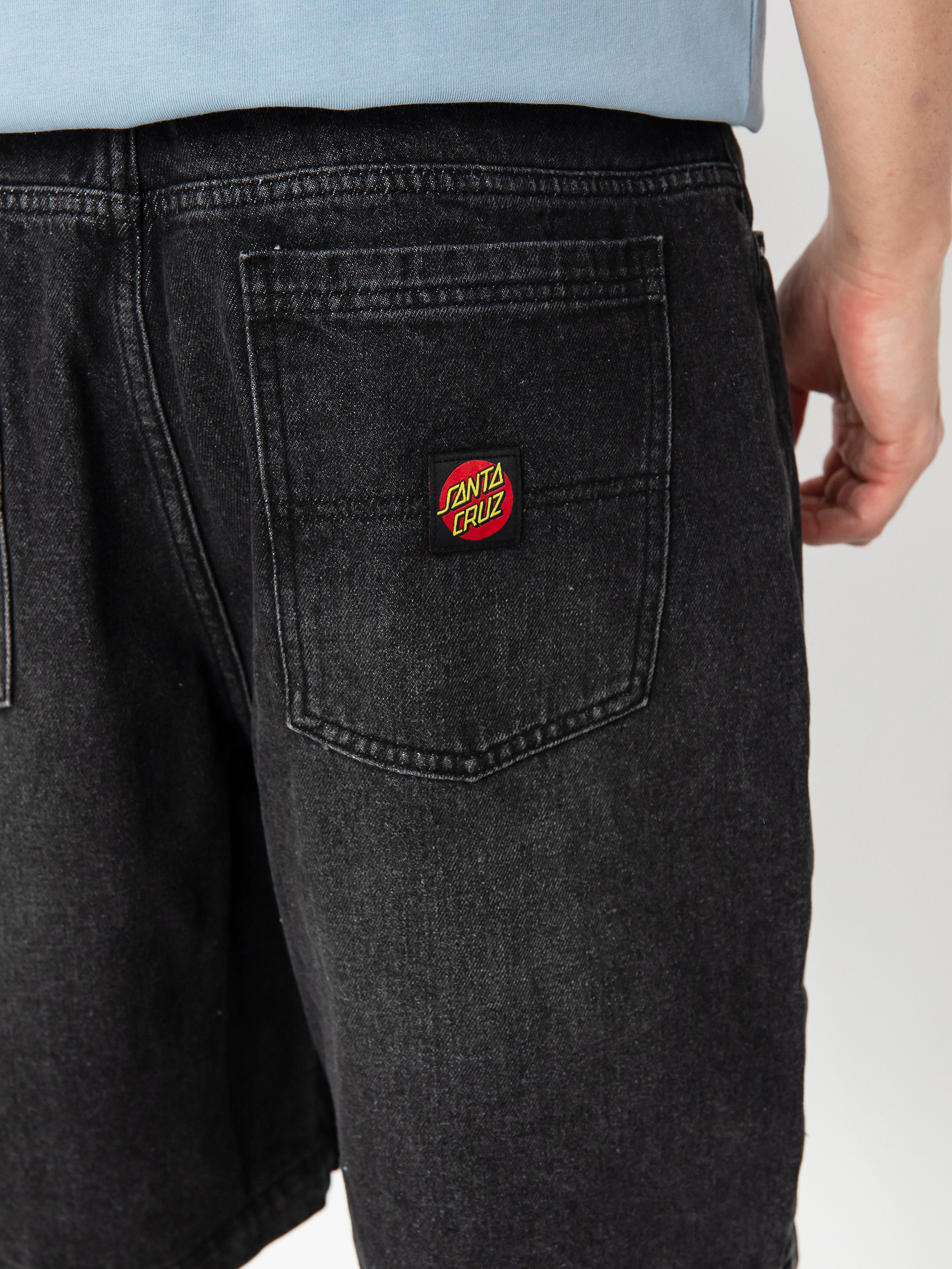 Къси панталони Santa Cruz Big (washed black)