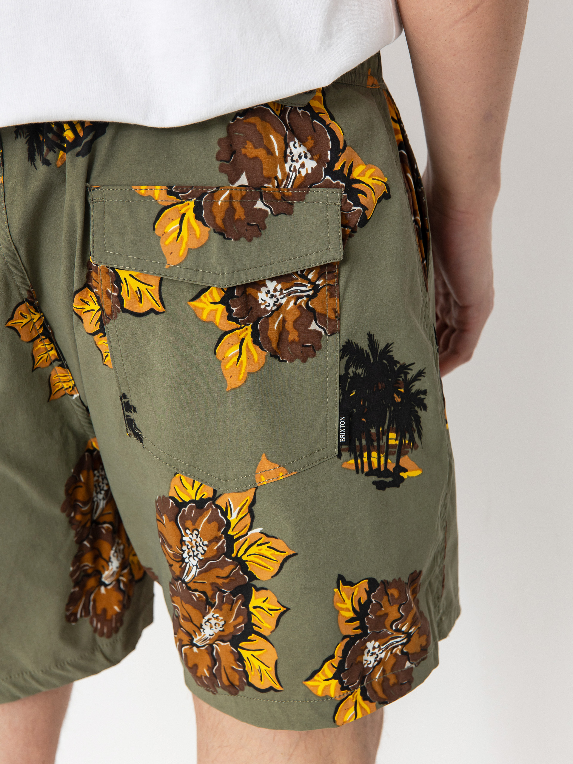 Къси панталони Brixton Everyday Hybrid 5 (olive surplus floral)