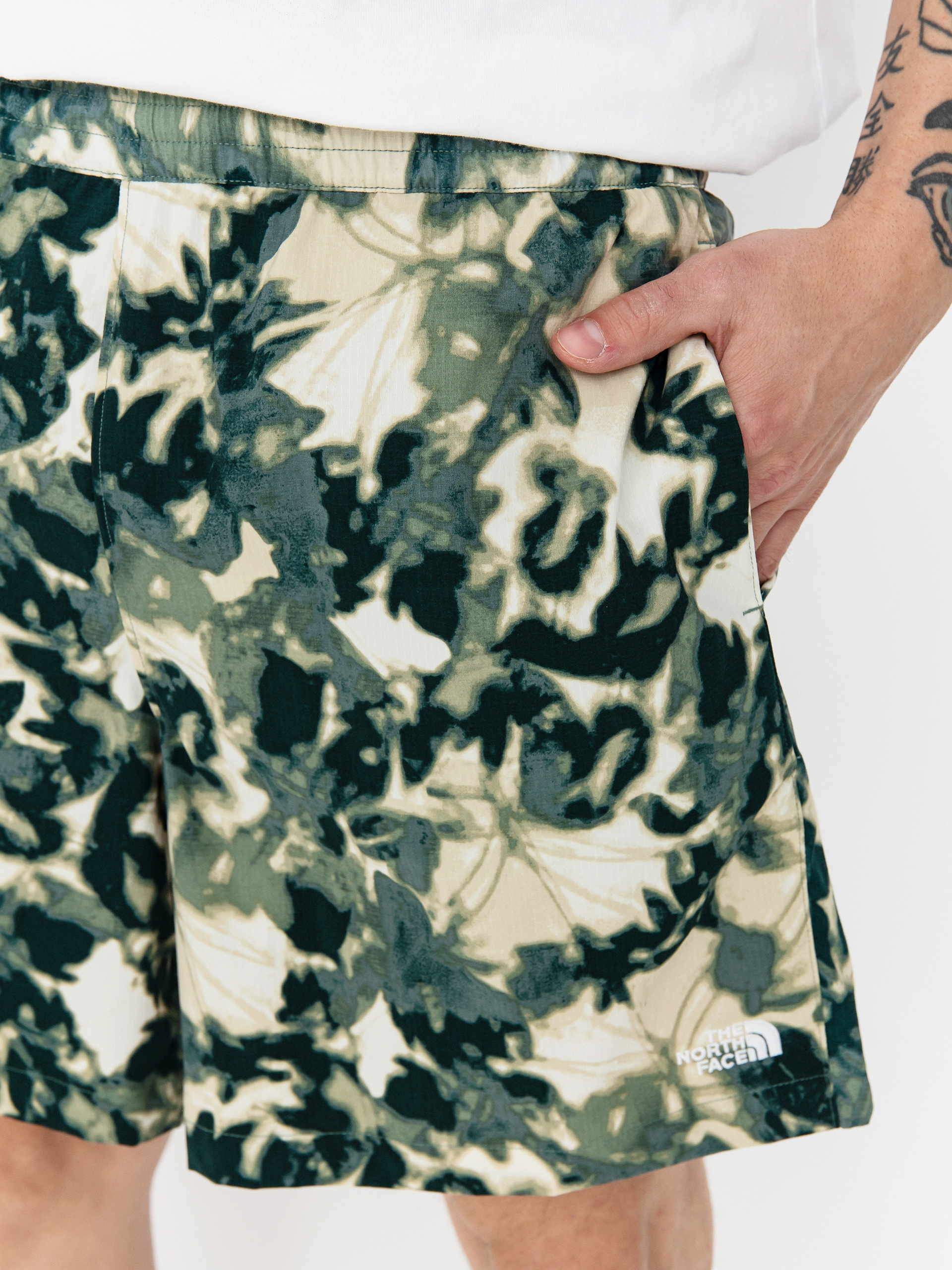 Къси панталони The North Face Class V Pathfinder (duck green/lux print)