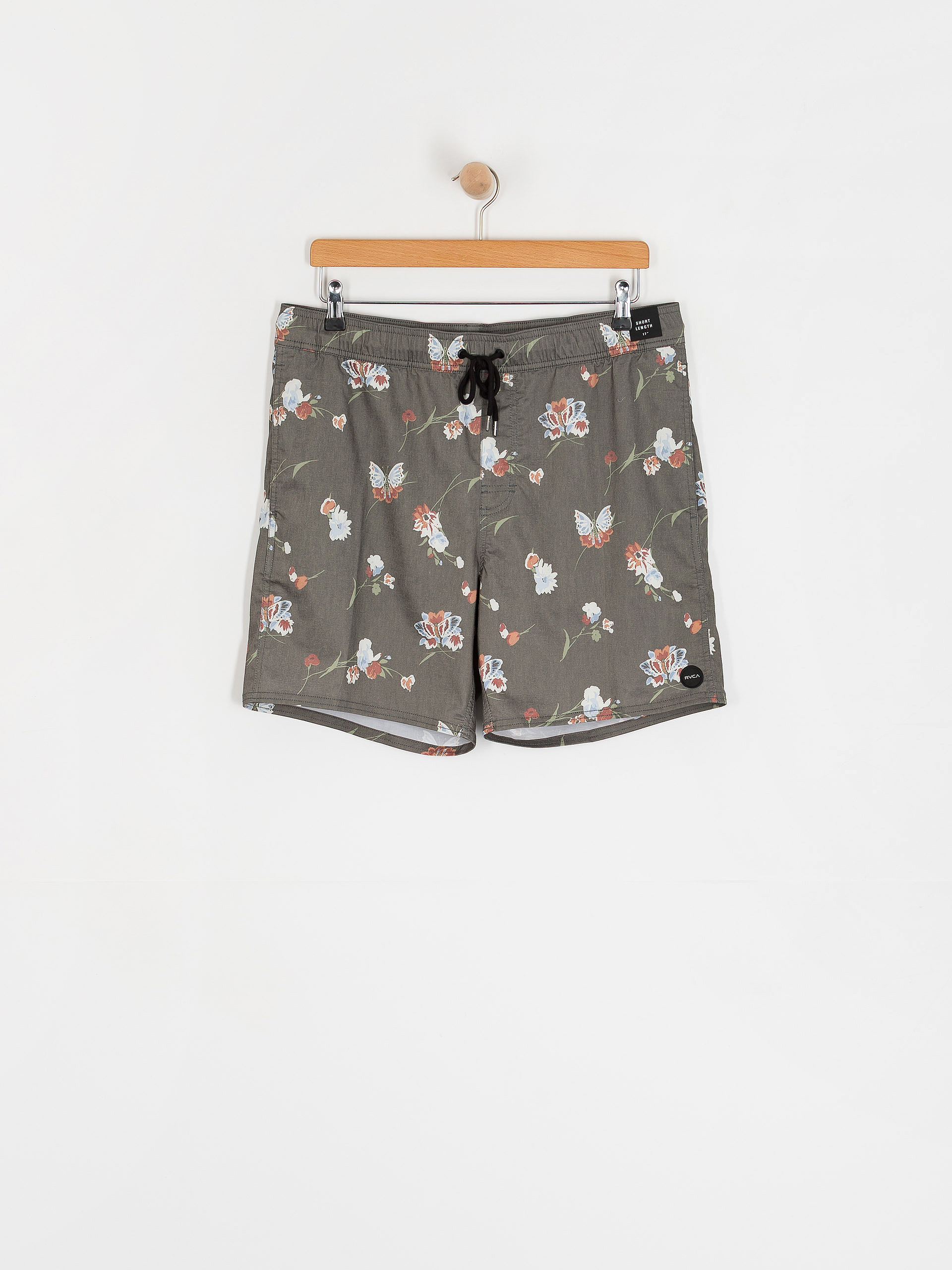 Къси панталони RVCA Barnes Elastic Short 17 (black floral print)