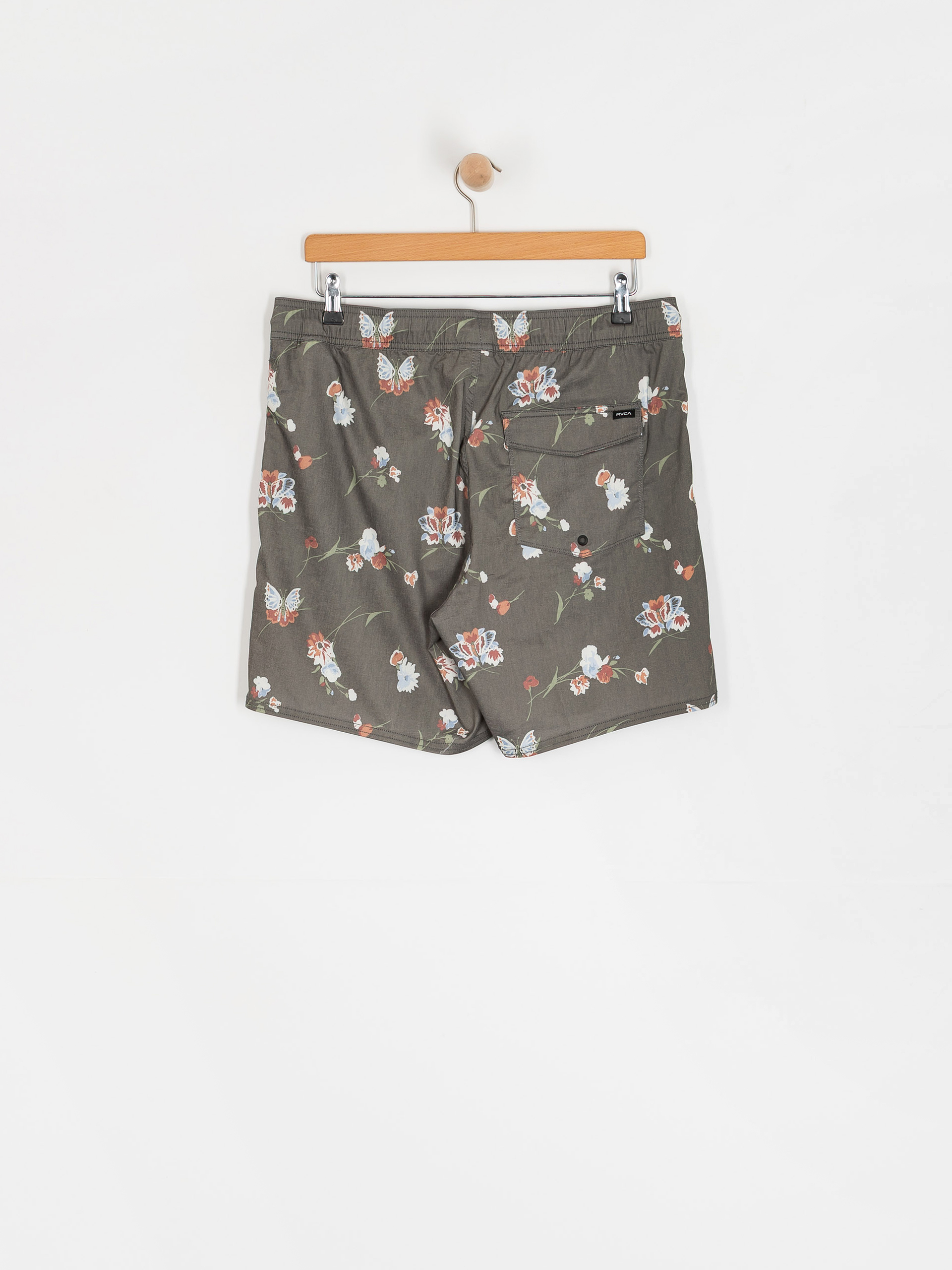Къси панталони RVCA Barnes Elastic Short 17 (black floral print)